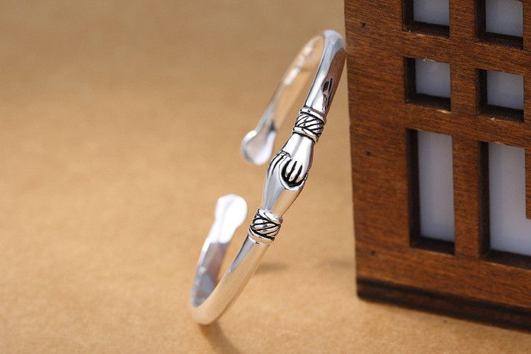 Jewelry Handshake Creative Bracelet Bangle Size ONE SIZE - 3 Thumbnail