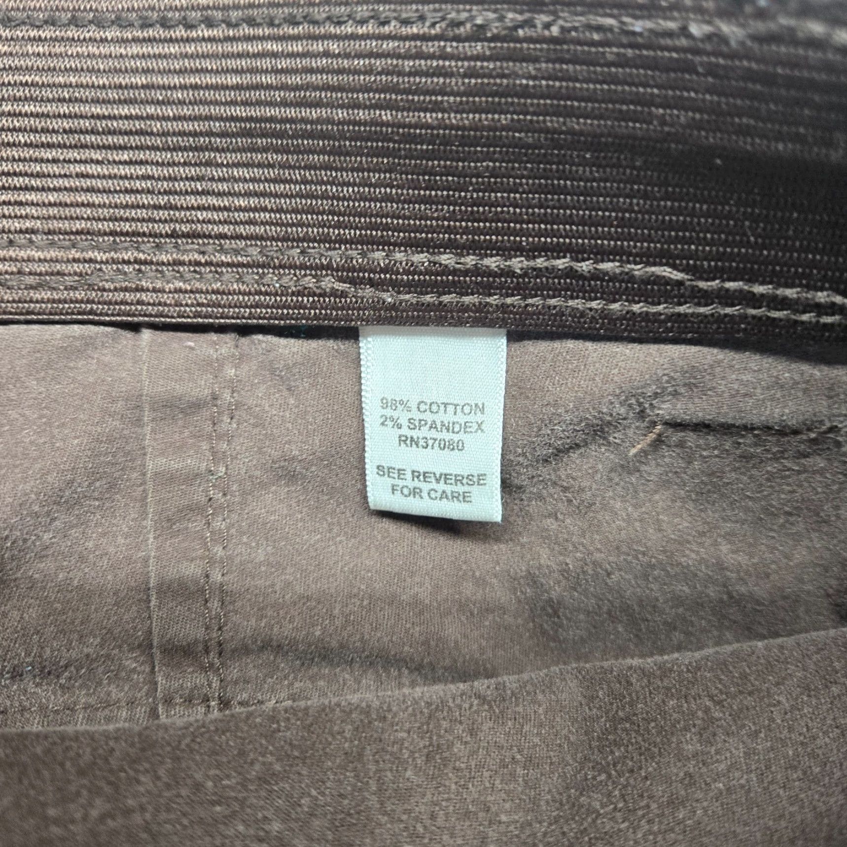 Vintage Cato Women's Knee Length Shorts Adult 20W Brown ZIPPER Pockets Canvas Cotton Chino Casual, Activewear, Travel Womens Size 42" / US 20 - 4 Thumbnail