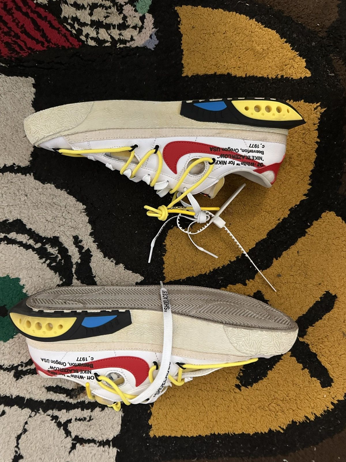Nike × Off-White Off-White x Blazer Low ‘White University Red’ Size US 10.5 / EU 43-44 - 1 Thumbnail