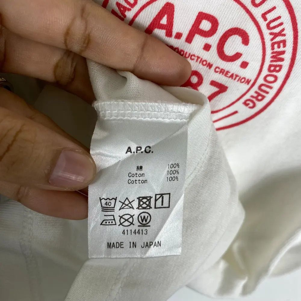 A.P.C. A.P.C. Paris Logo Made In Japan Tee Shirt Small Size Size US S / EU 44-46 / 1 - 6 Thumbnail