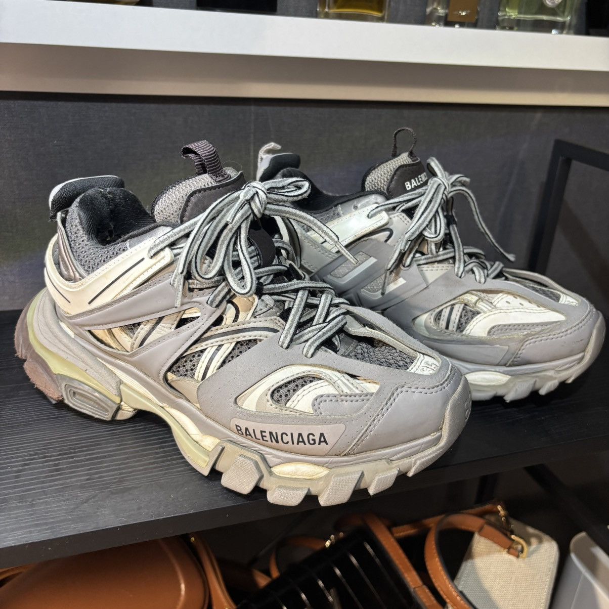 Balenciaga Women’s Balenciaga Track gray sneaker Size:35 (ArtNo.542436) Size US 5 / IT 35 - 2 Thumbnail