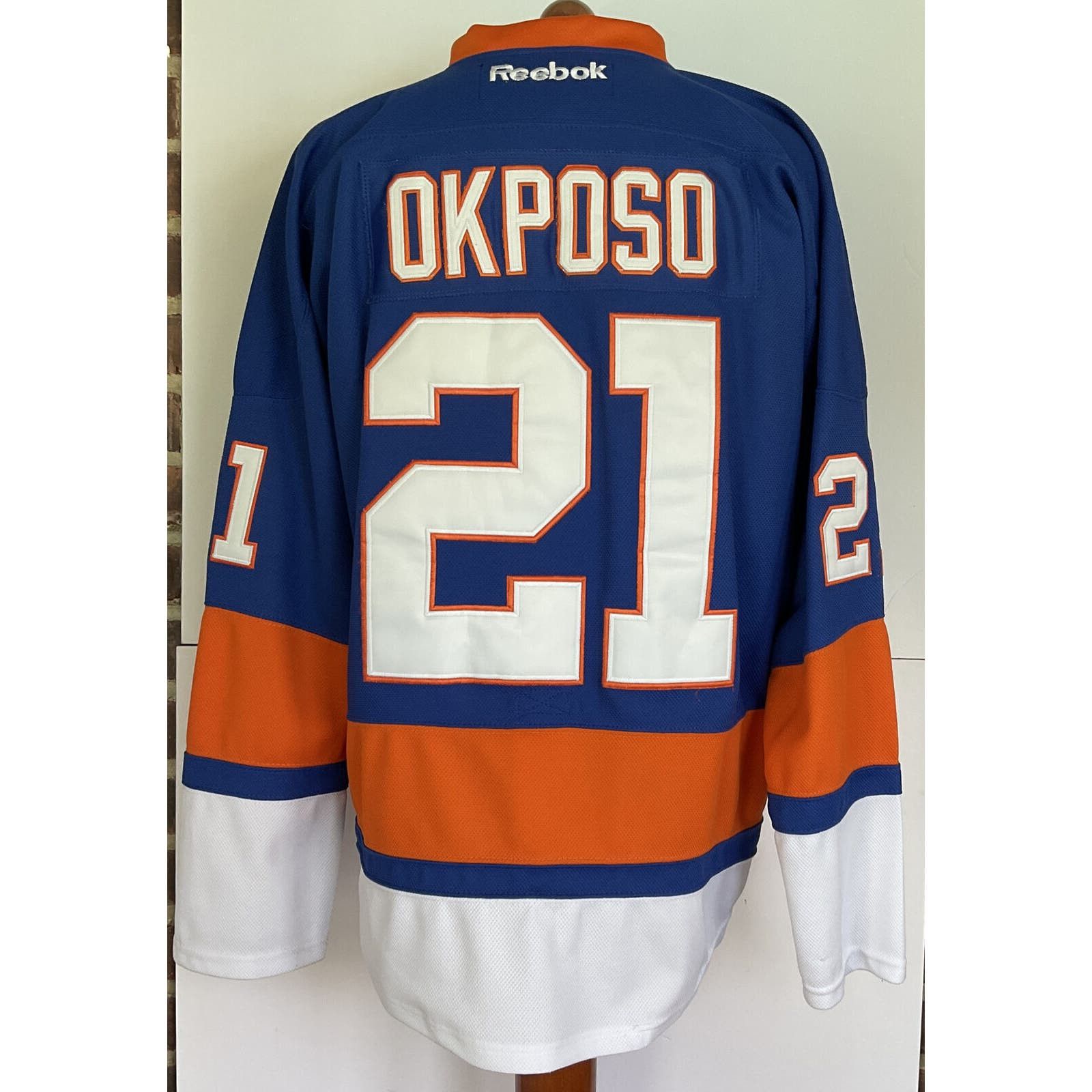 image of Reebok, New York Islanders, Kyle Okposo Jersey Size 48 in Blue, Men's