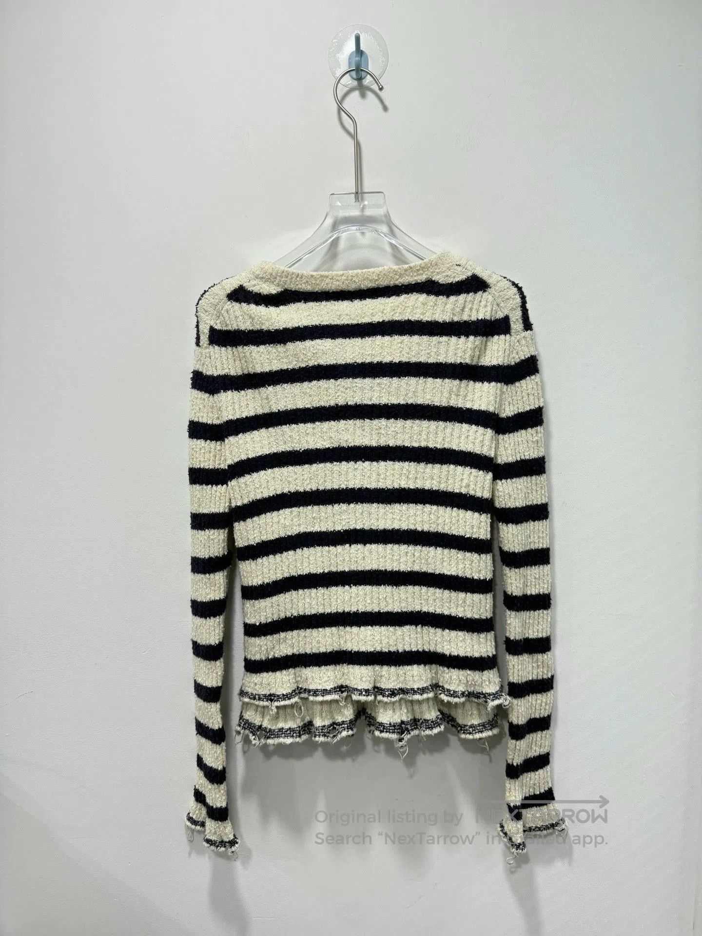 Dior Dior Striped Distressed Knit Two. Size XS / US 0-2 / IT 36-38 - 2 Thumbnail
