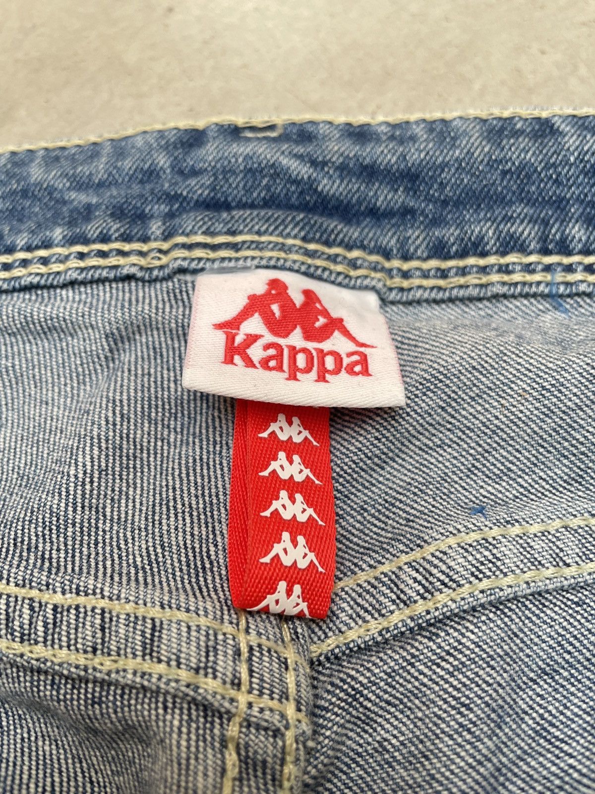 Kappa 🔥 Kappa Side Tape Snap Jeans Y2K Flare Bootcut S Size 30" / US 8 / IT 44 - 22 Thumbnail