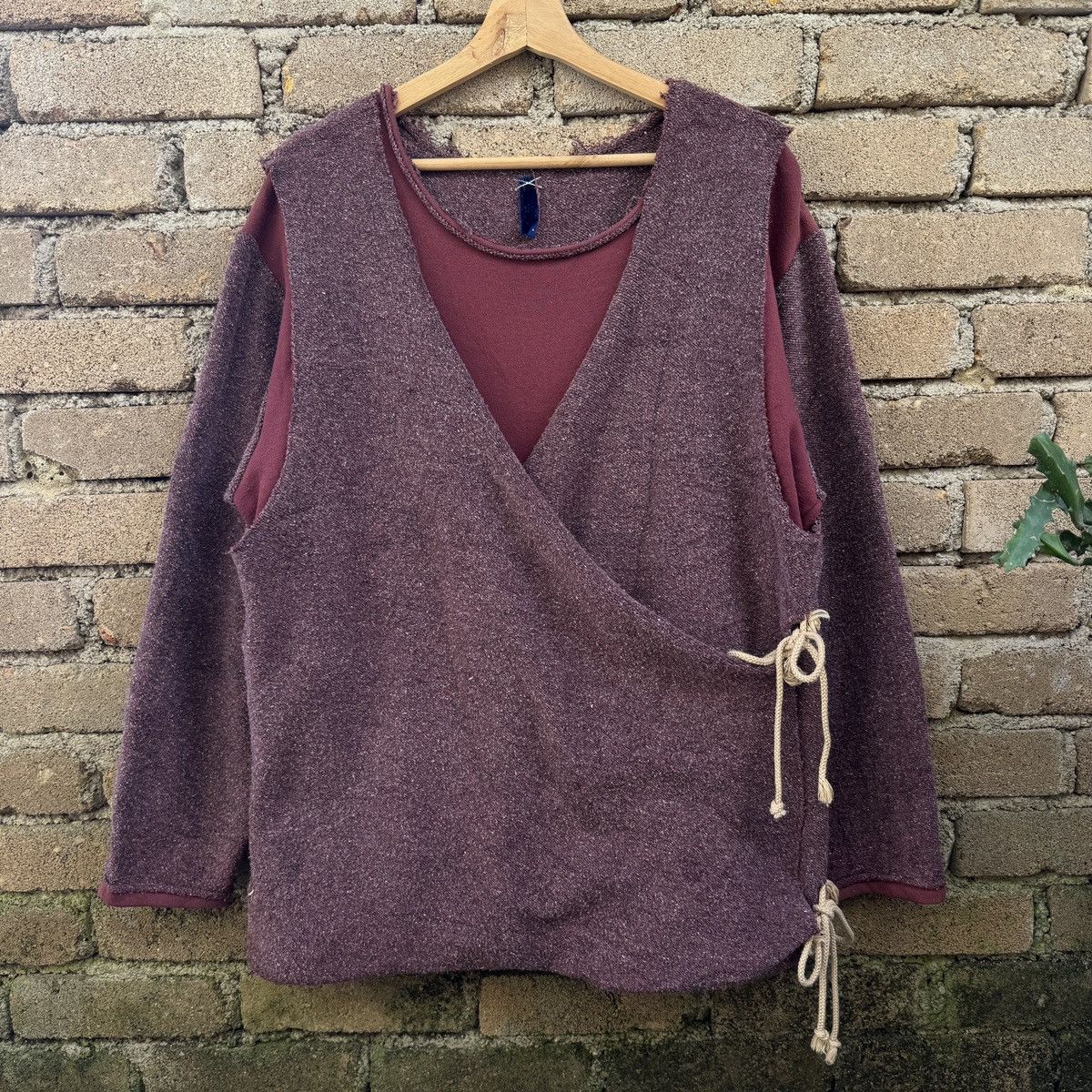 Japanese Brand × Sifury 💥Rare Japanese Brand SIFURY Maroon Strange Sweater Jumper Size US M / EU 48-50 / 2 - 1 Thumbnail