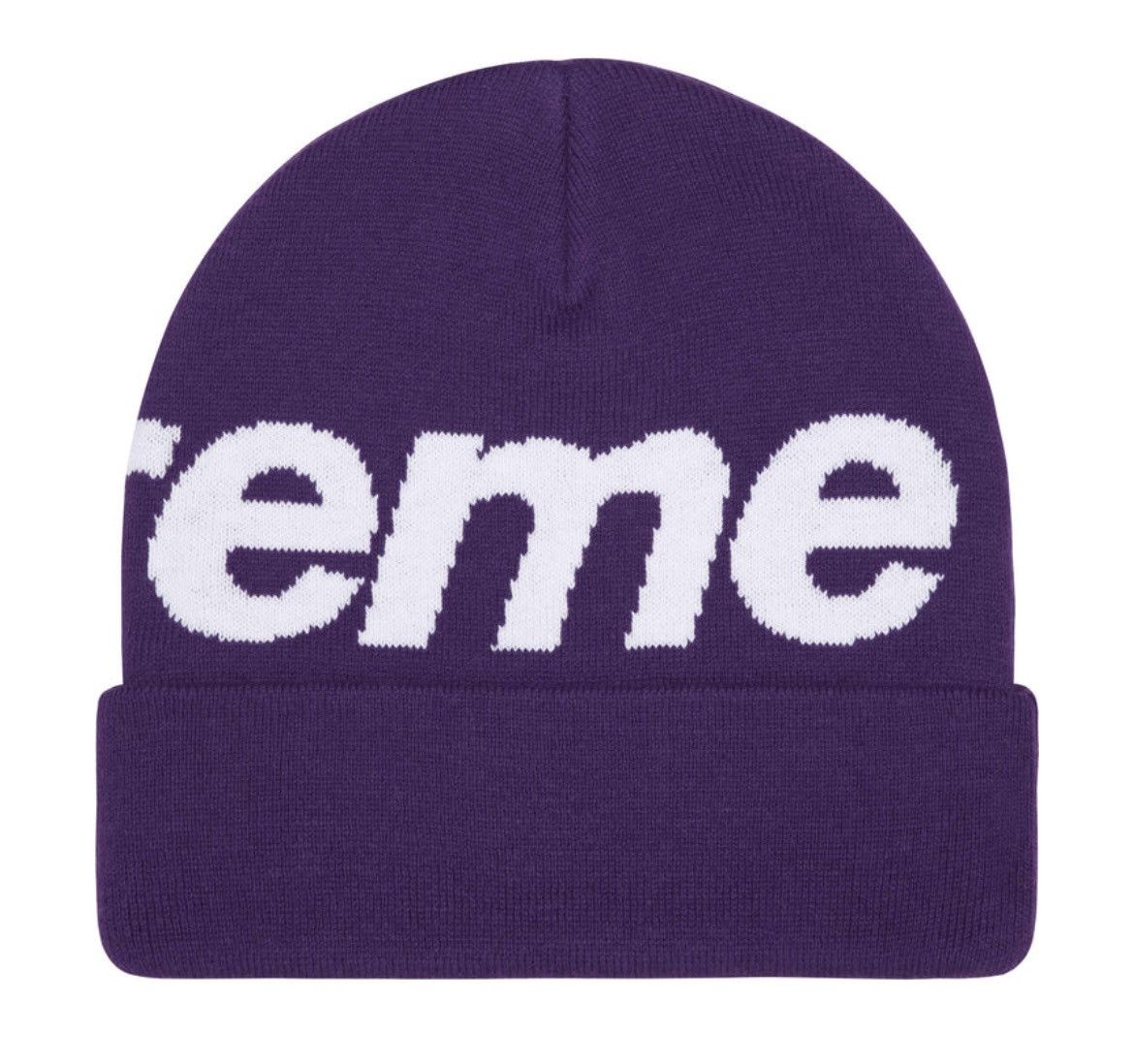 Supreme Supreme Big Logo Beanie Purple FW25 Size ONE SIZE - 2 Thumbnail