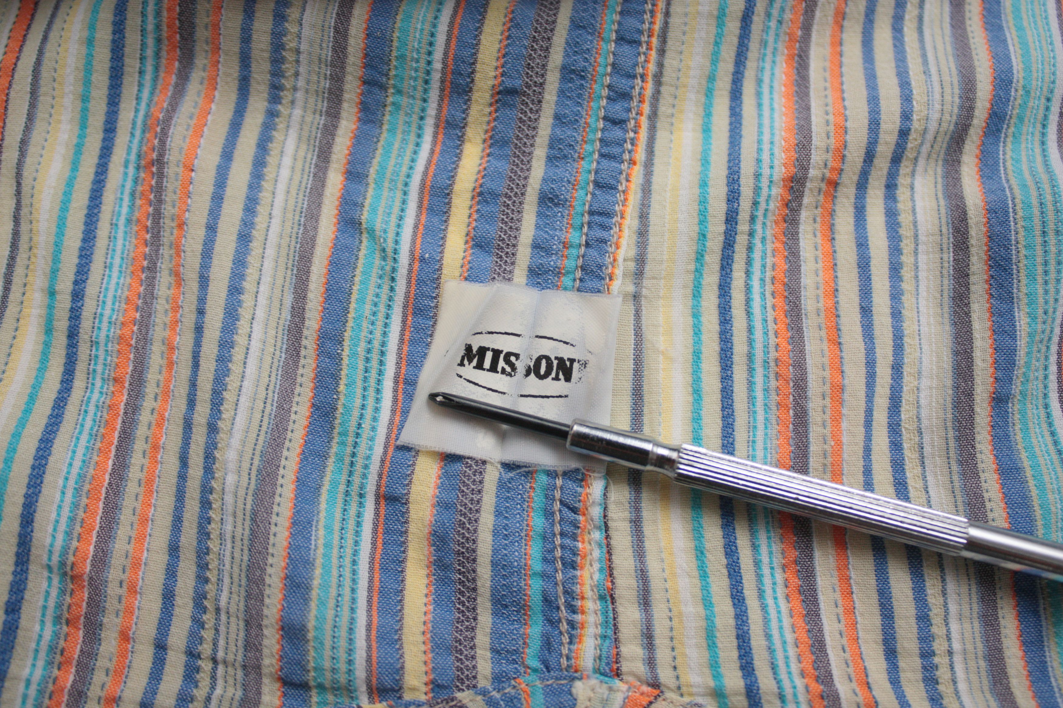 Missoni Missoni Sport Striped Blue Short Sleeve Shirt Men's 50 Size US M / EU 48-50 / 2 - 7 Thumbnail