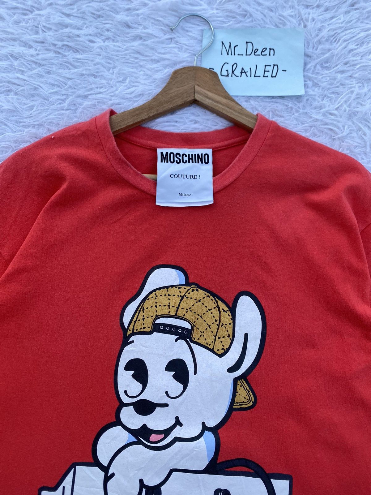 Moschino Rare MOSCHINO Couture Red Tshirt Size US M / EU 48-50 / 2 - 7 Thumbnail
