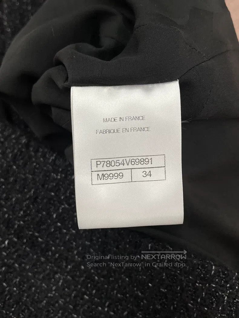 Chanel Chanel 24B black bow tweed plaid jacket Size XXS / US 00 / IT 34 - 6 Thumbnail