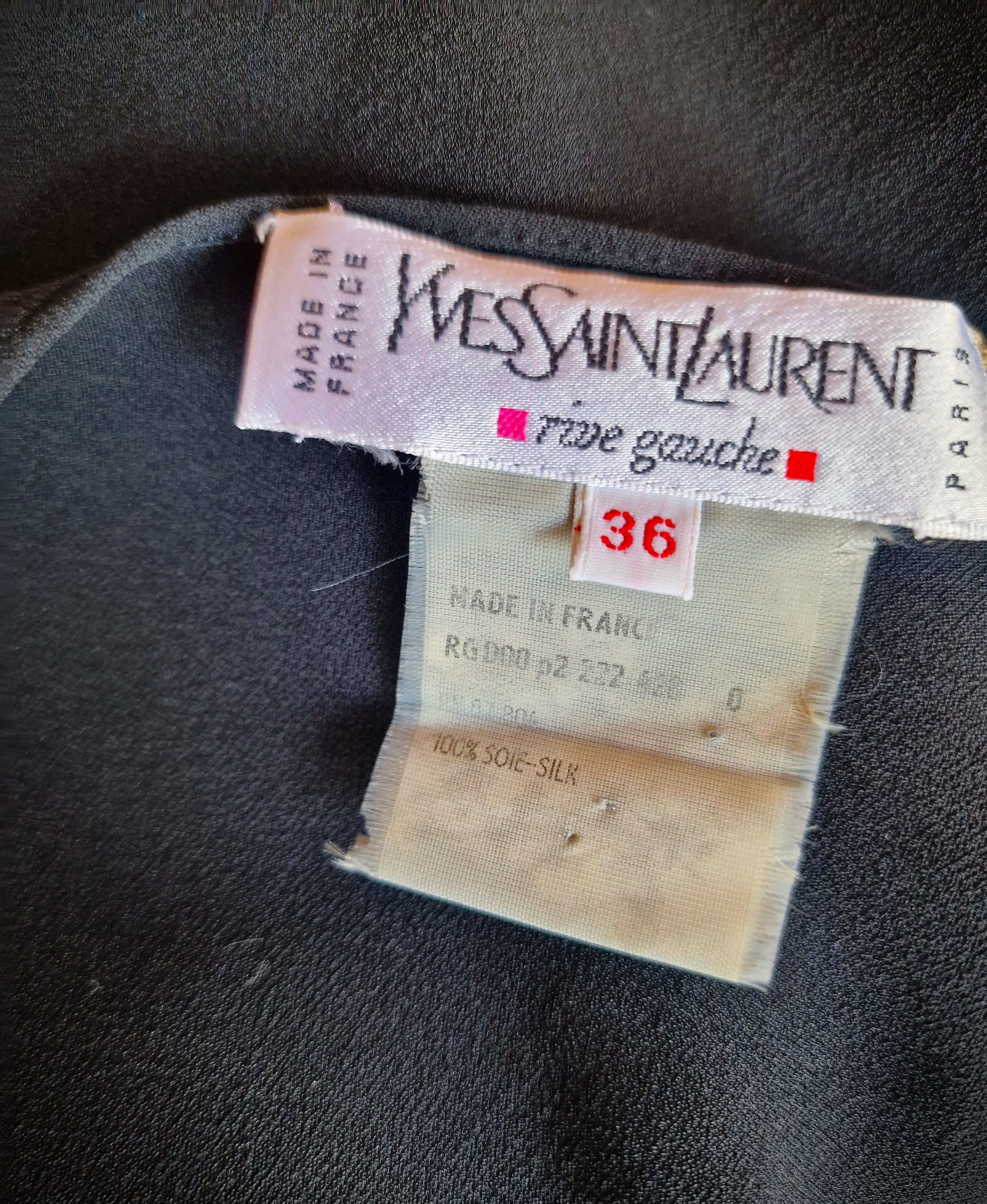Yves Saint Laurent YSL Yves Saint Laurent Rive Gauche Couture Gown Dress Size M / US 6-8 / IT 42-44 - 9 Thumbnail