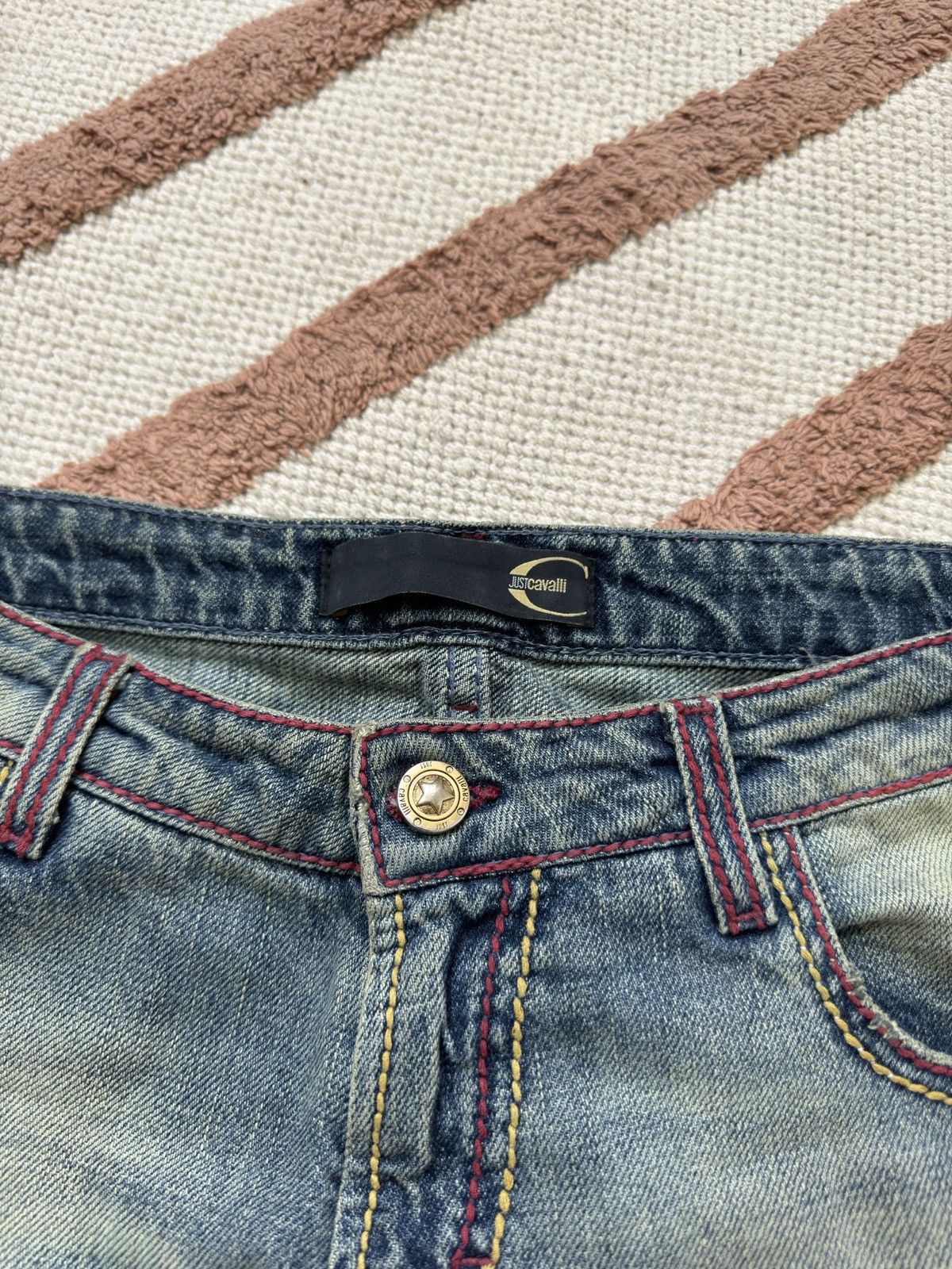 Roberto Cavalli 🪙 VINTAGE ROBERTO CAVALLI 2000s COIN BRIDGES SHORTS Size 24" / US 00 / IT 34 - 7 Thumbnail