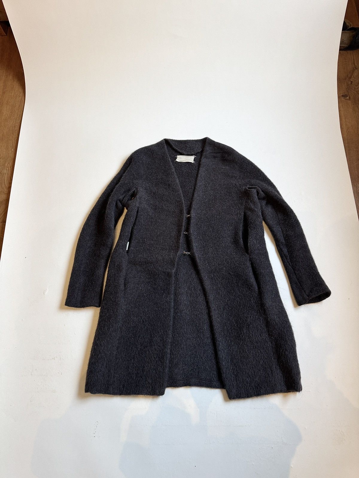 Maison Margiela FW1991 Metal Hook Mohair Coat Open Armpits and Zipped Vents Size L / US 10 / IT 46 - 9 Thumbnail