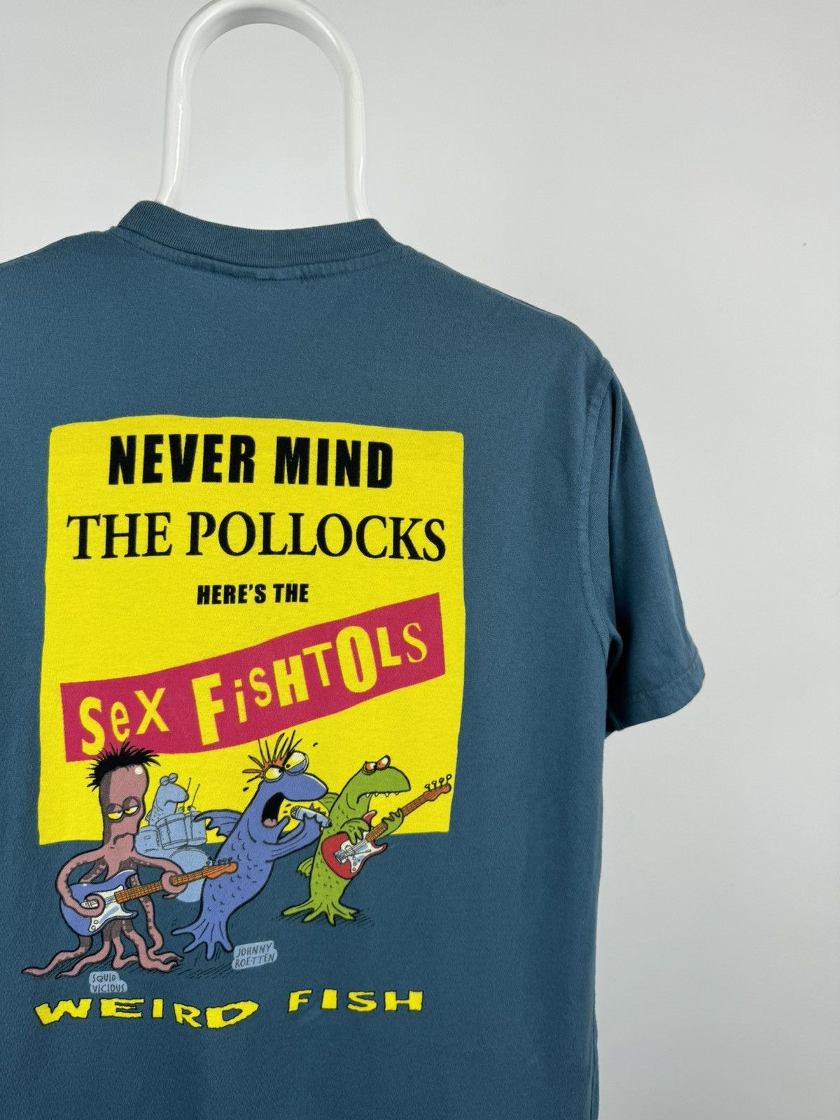 Vintage Sex Fishtols Never Mind Funny Big Logo Tee Size US M / EU 48-50 / 2 - 1 Thumbnail
