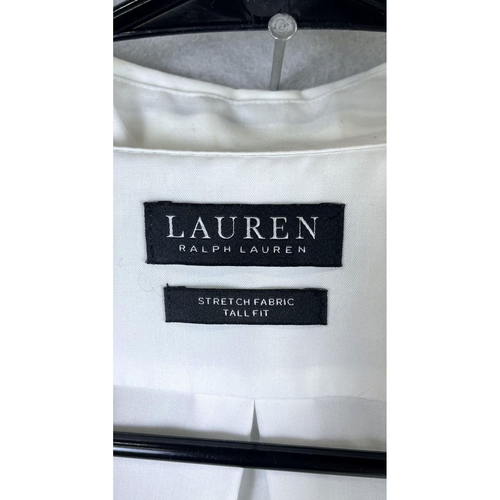 Ralph Lauren Lauren Ralph Lauren Shirt Mens 17 36/37 White Stretch Tall Fit Dress Long Sleeve Shirt Size 46R - 5 Thumbnail