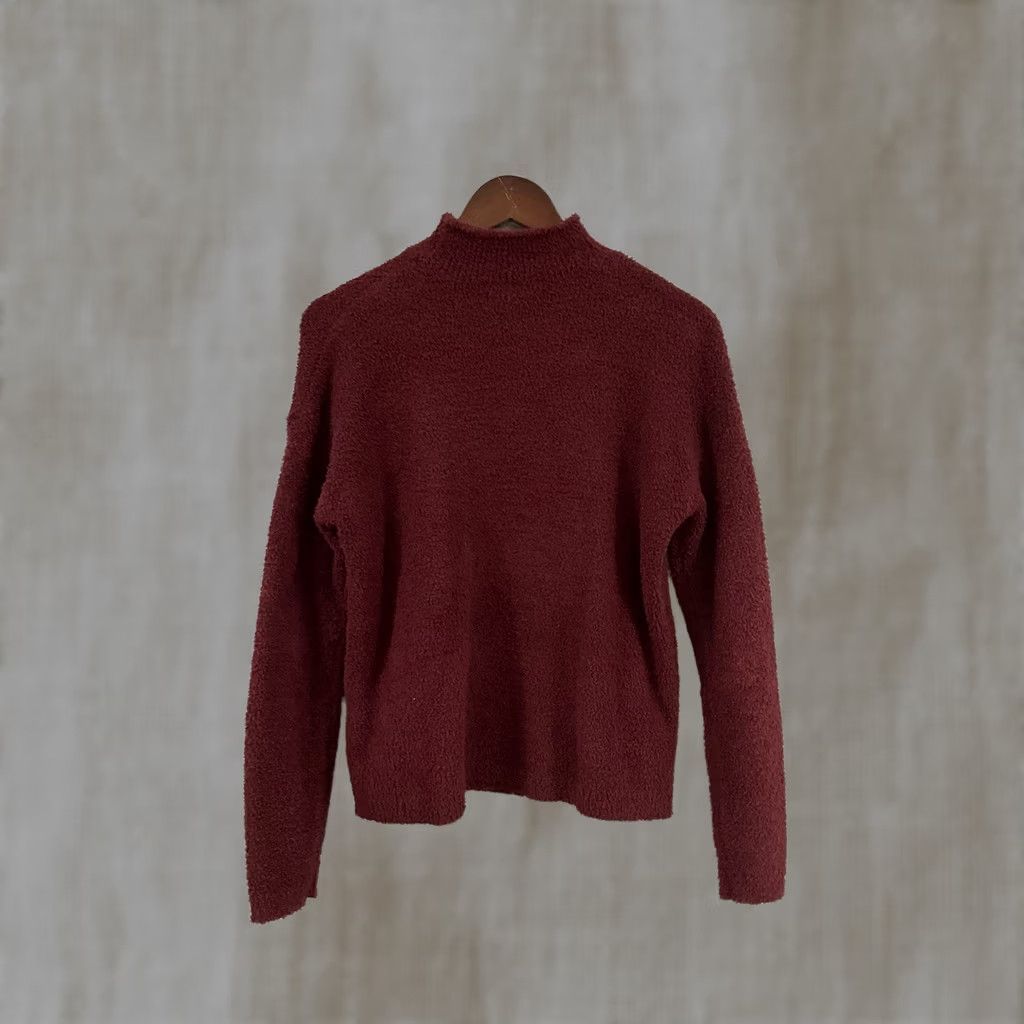 Vintage Natural Reflections Turtleneck Pullover Sweater Women S Rose Reflective 90s Nature Casual Pullover Size S / US 4 / IT 40 - 1 Thumbnail