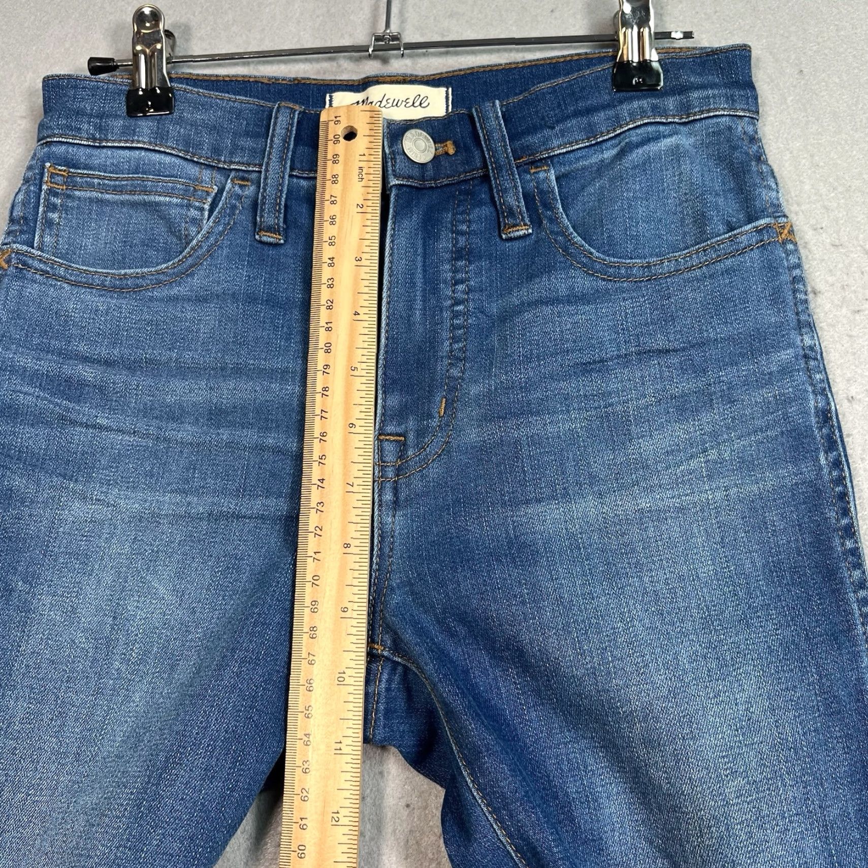 Madewell VINTAGE Madewell Jeans Skinny Adults 25 Blue High Rise 10” Roadtripper Medium Wash Stretch Comfort Womens Size 26" / US 2 / IT 38 - 7 Thumbnail