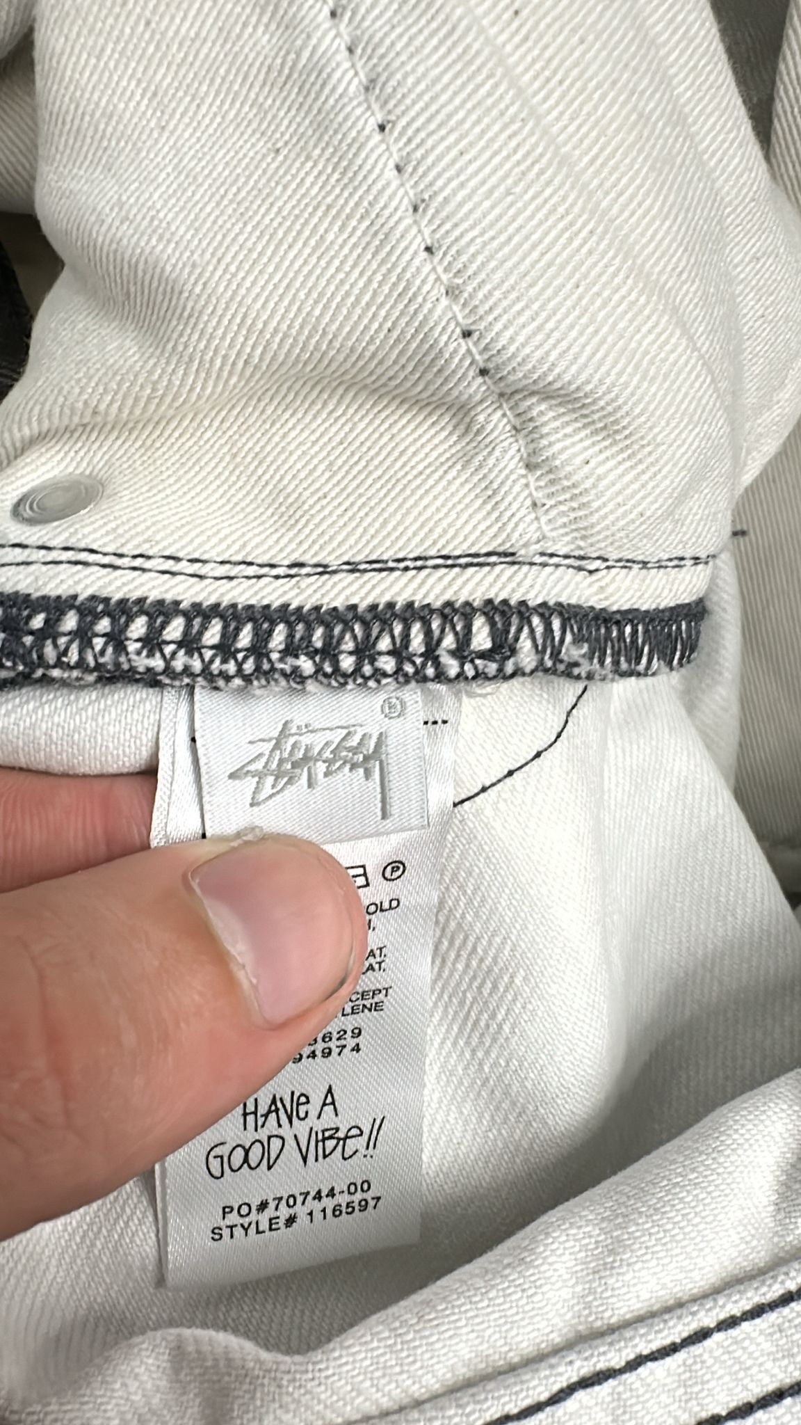 Stussy × Vintage Stussy Snow Camo Big Ol Denim Jeans 32 Size US 32 / EU 48 - 11 Thumbnail
