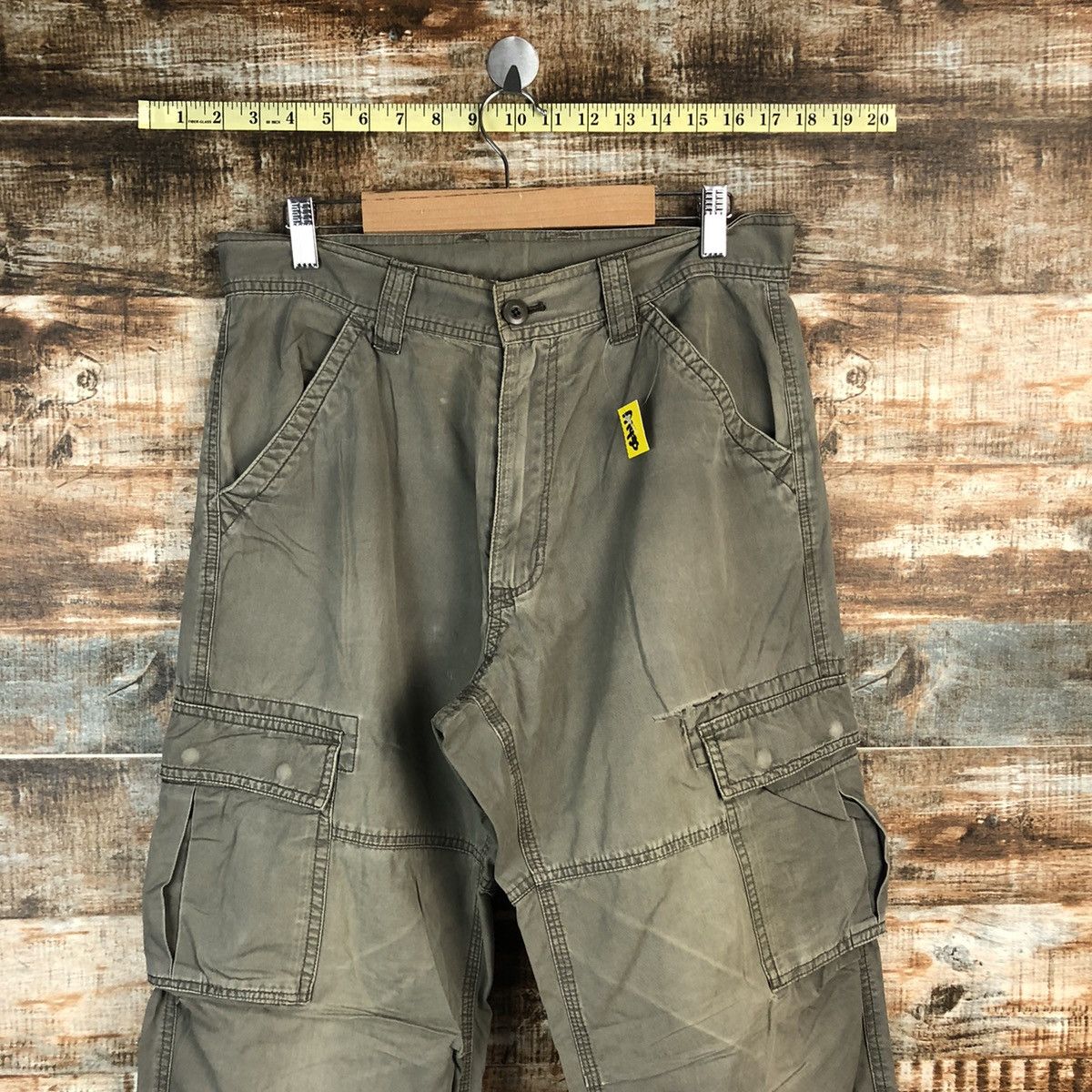 Japanese Brand Villand Green Cargo Multipocket Pants #A1430 Size US 31 - 4 Thumbnail