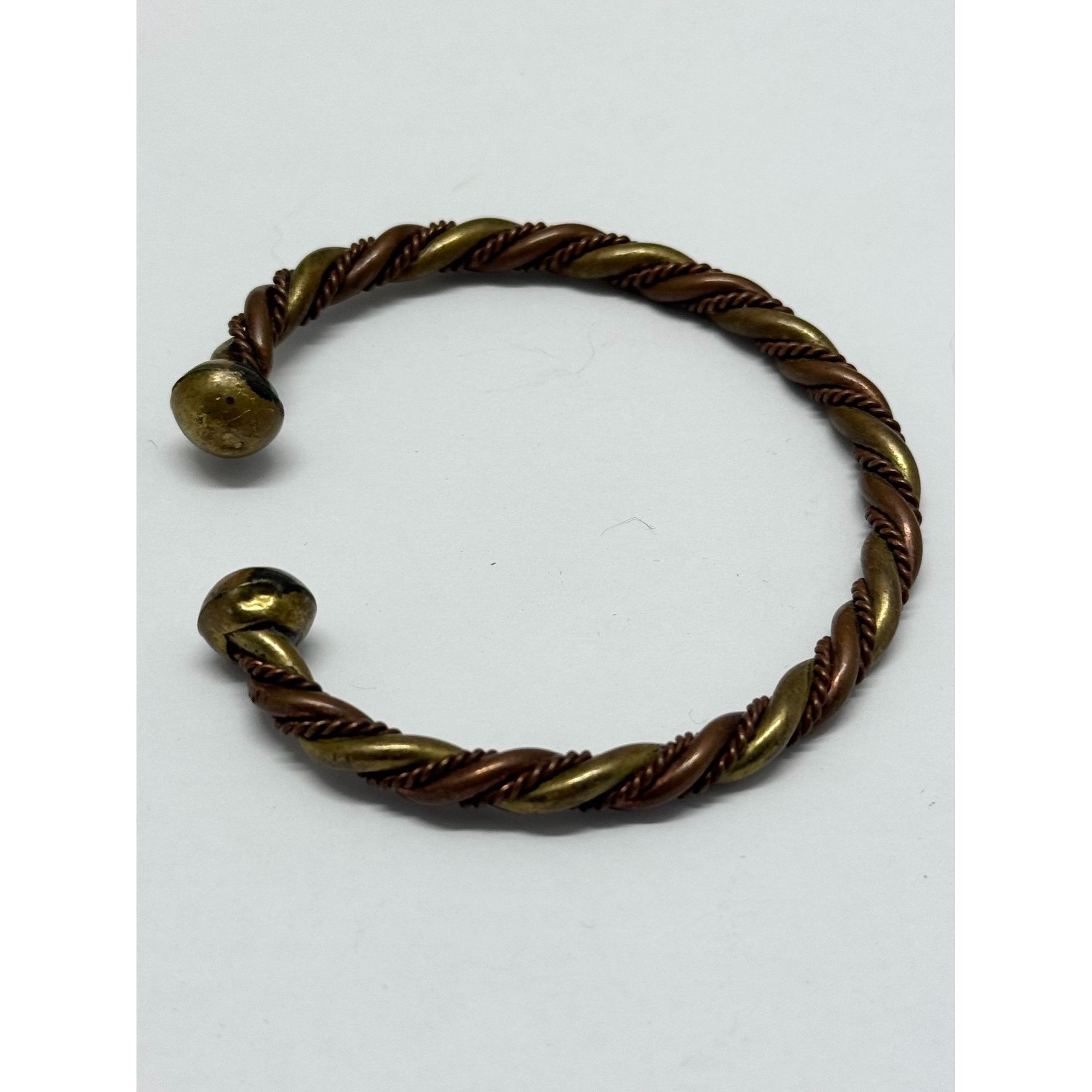 Vintage Vintage copper woven bangle bracelet cuff Size ONE SIZE - 3 Thumbnail