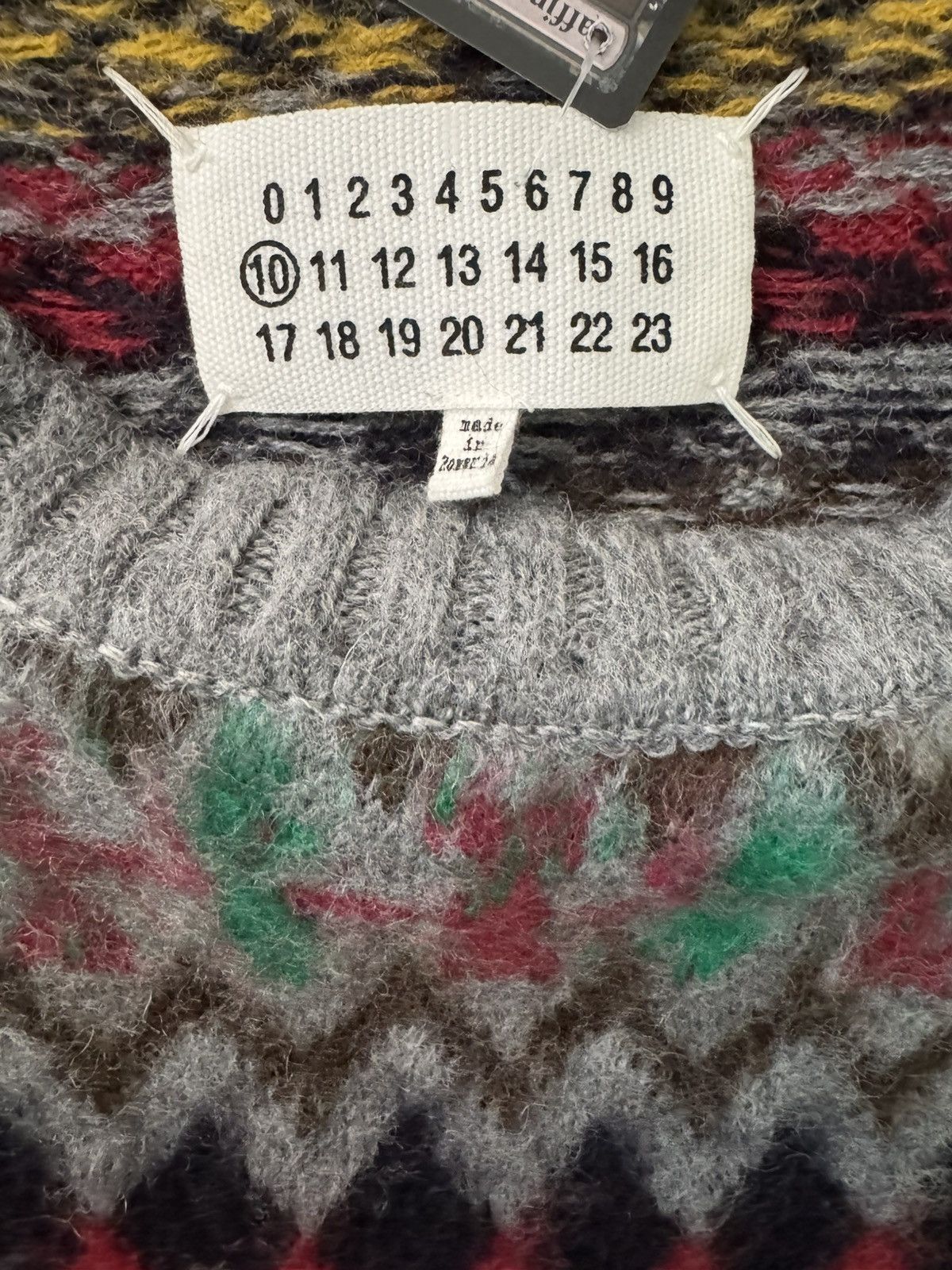 Maison Margiela Maison Margiela Fair Isle Sweater Size US XL / EU 56 / 4 - 2 Thumbnail