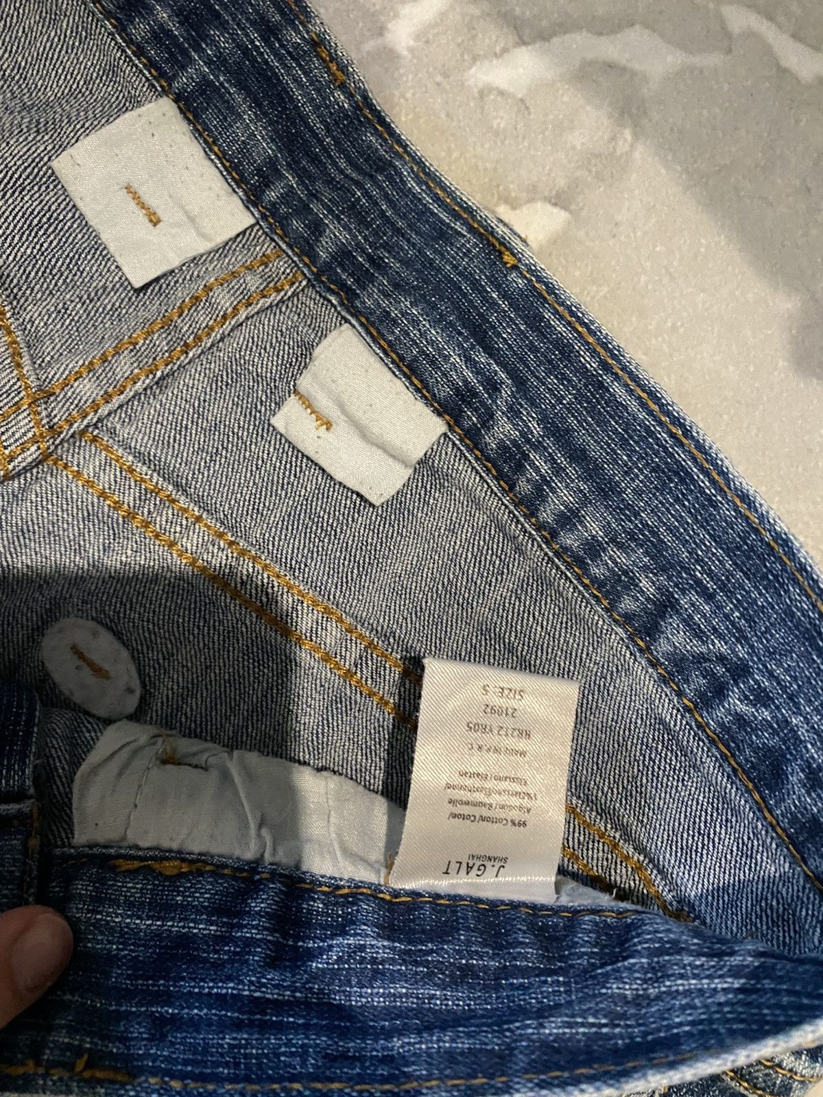 Vintage CRAZY Faded Avant Garde Washed Flared/Hysteric Glamour Style Size US 28 / EU 44 - 8 Thumbnail