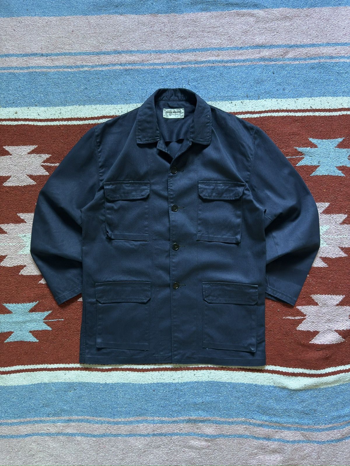 Issey Miyake × Japanese Brand × Vintage Vintage 1990s Issey Miyake Shiseido Work Jacket Size US L / EU 52-54 / 3 - 1 Thumbnail