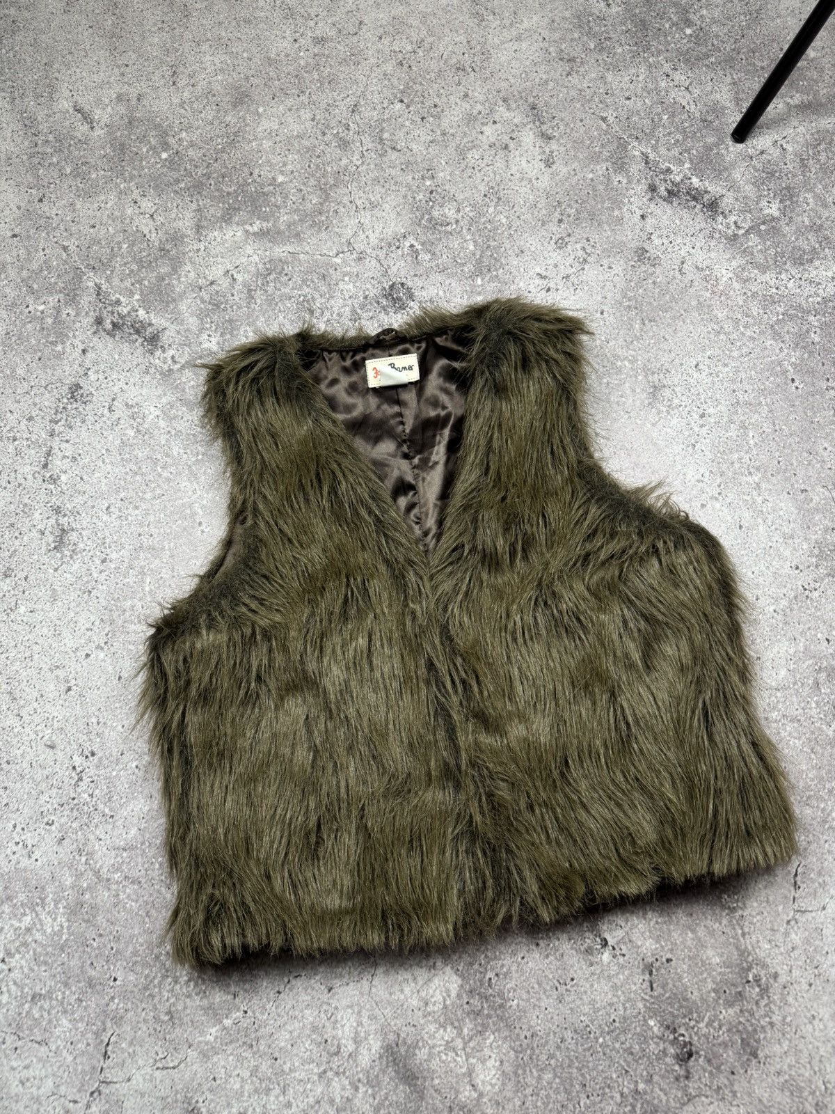 Japanese Brand Vintage Fur Cropper Vest Y2K Hysteric Glamour Grunge 90s Size US S / EU 44-46 / 1 - 2 Thumbnail