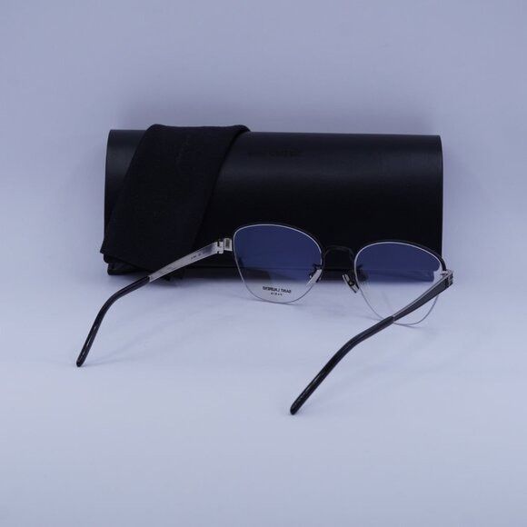 Saint Laurent Paris Saint Laurent SL M64 002 Eyeglasses Black/Silver 52mm Size ONE SIZE - 11 Thumbnail