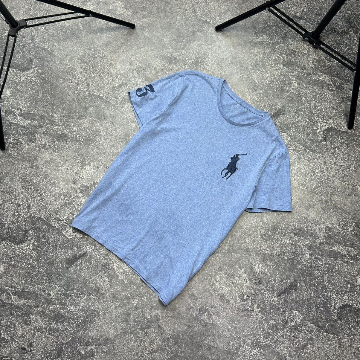 Polo Ralph Lauren Mens Polo Ralph Lauren Big Pony blue 3 logo y2k tee Size US L / EU 52-54 / 3 - 1 Thumbnail