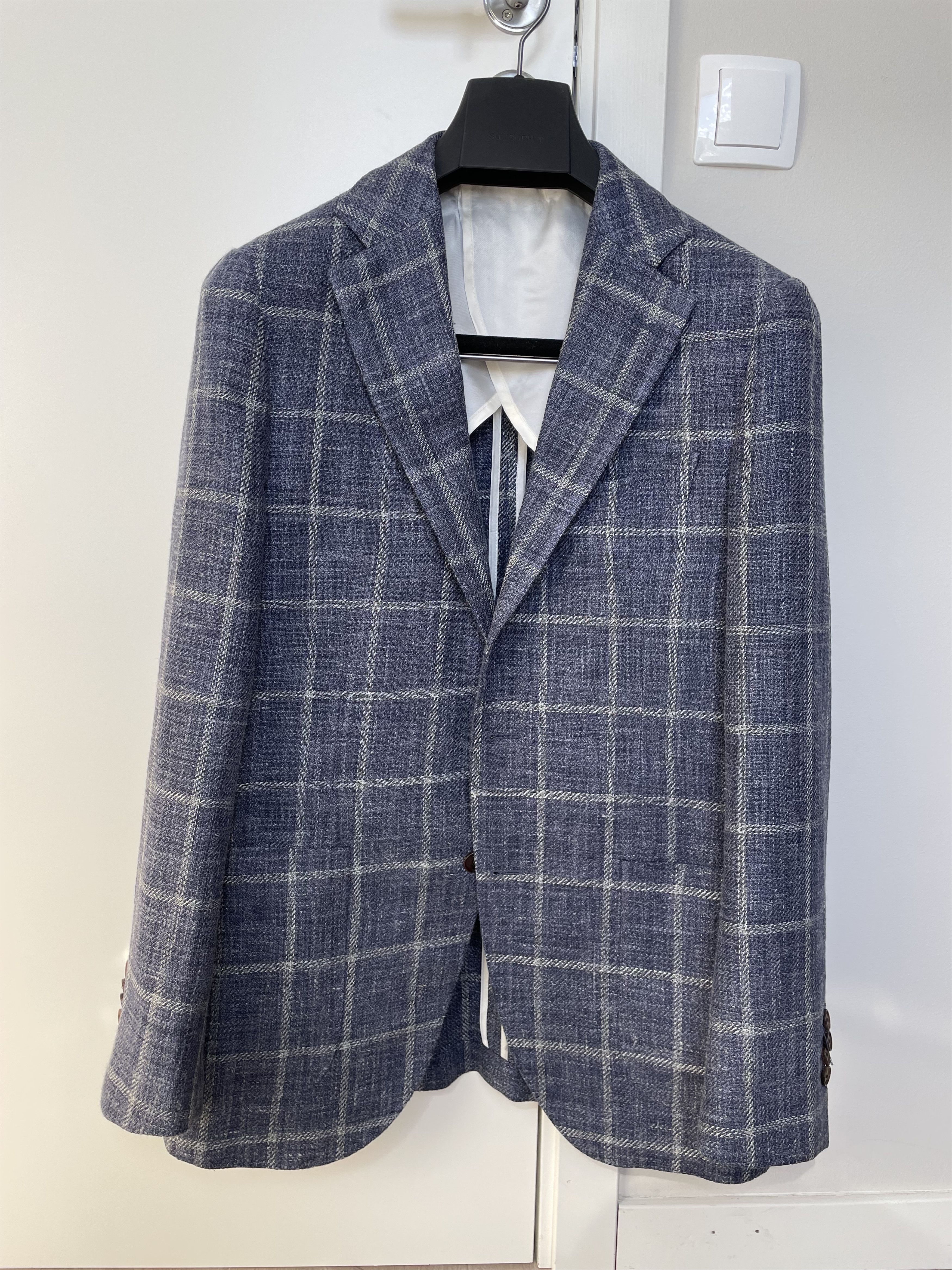 Suitsupply NWOT Suitsupply Jort blue windowpane jacket, 38R Size 38R - 2 Thumbnail