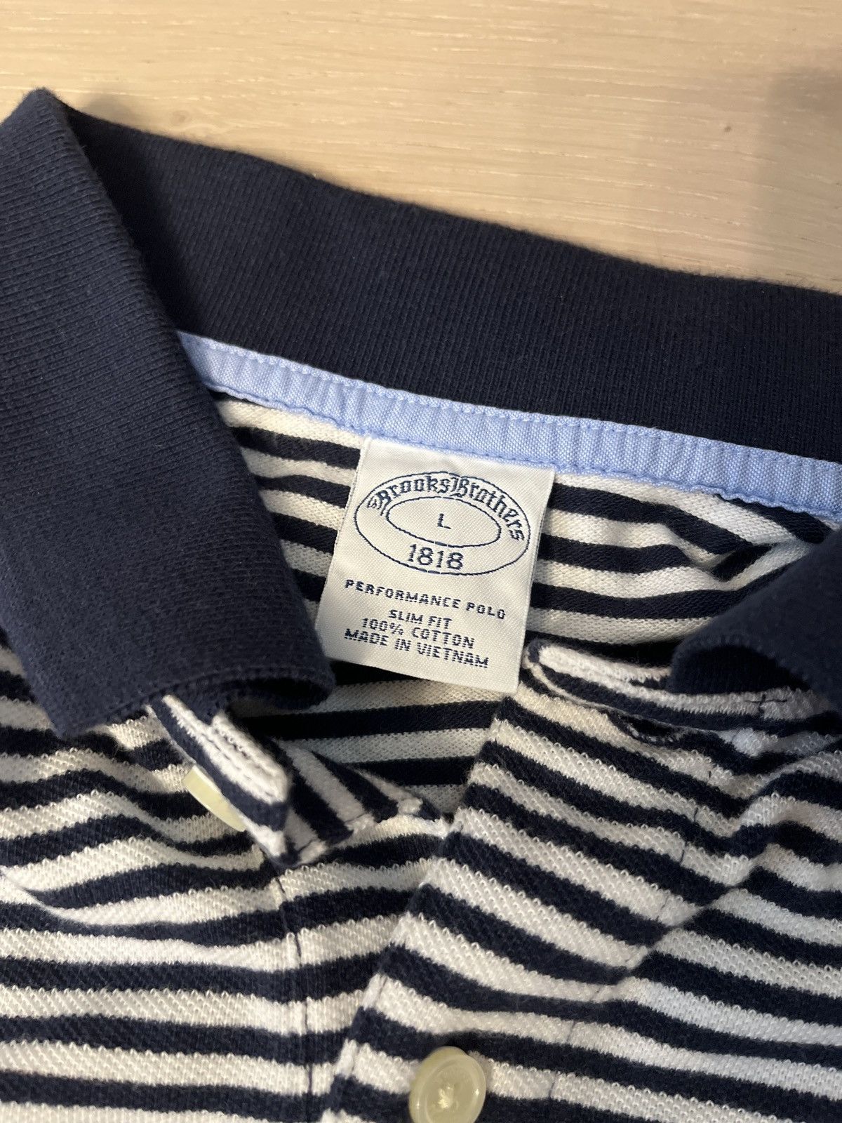 Brooks Brothers Brooks Brothers Striped Performance Polo Size US L / EU 52-54 / 3 - 3 Thumbnail