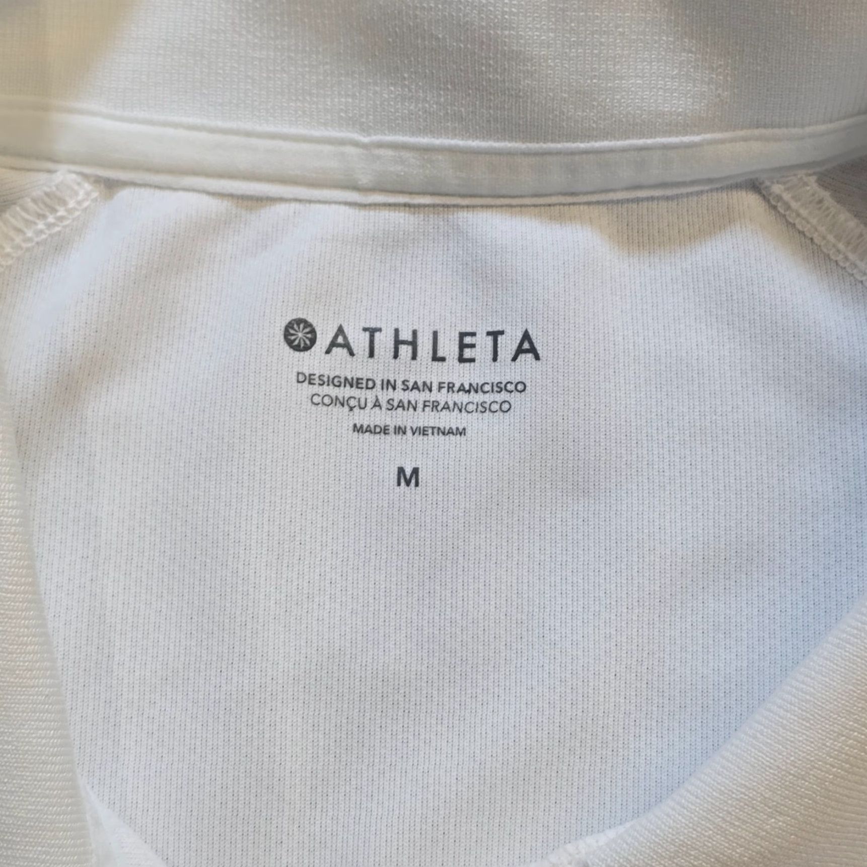 Athleta Athleta Polo Shirt Women L White Everyday Polo Tee Short Sleeve Casual Athletic Stretchy Knit Nylon Spandex Womens Size L / US 10 / IT 46 - 4 Thumbnail