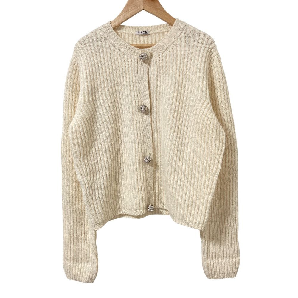 Miu Miu Miu Miu Miu Miu Cashmere Knit Cardigan Textile Tops DUTY FREE for USA Size ONE SIZE - 1 Thumbnail