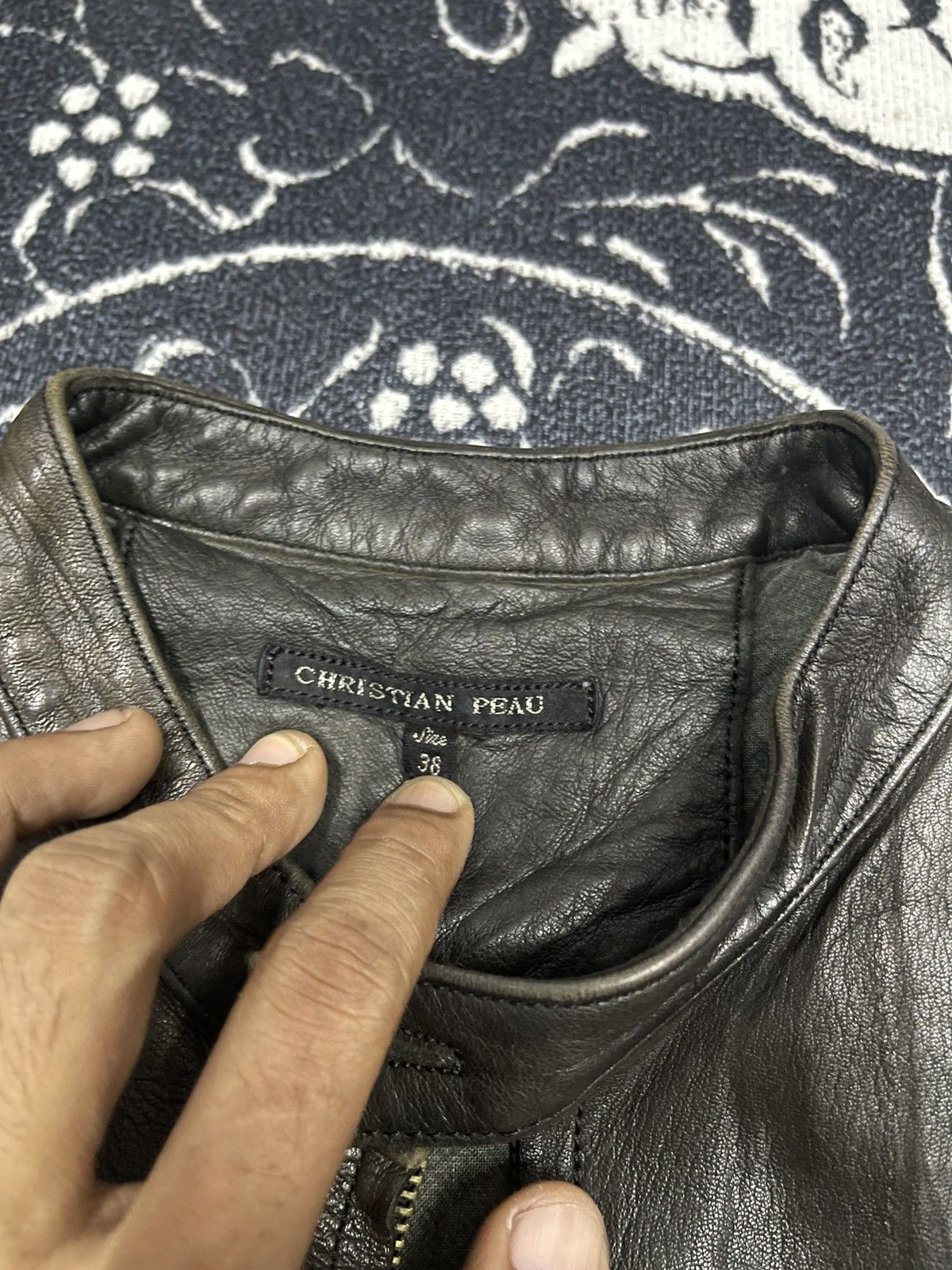 CHRISTIAN PEAU VINTAGE CHRISTIAN PEAU GOAT LEATHER BIKER JACKET Size XS / US 0-2 / IT 36-38 - 10 Thumbnail