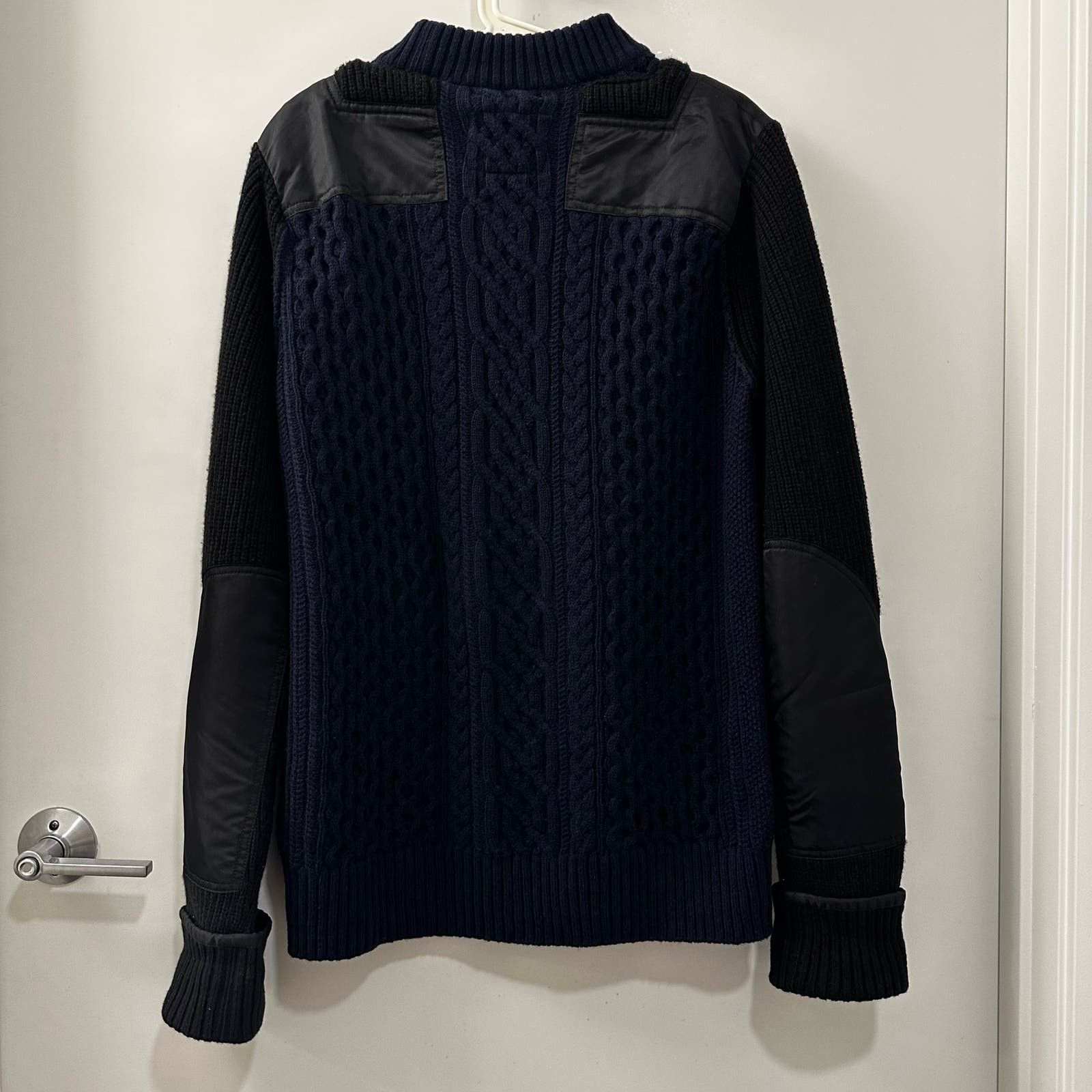 Sacai Sacai 18AW Wool Nylon Blend Sweater, Size 2 Size US M / EU 48-50 / 2 - 1 Thumbnail