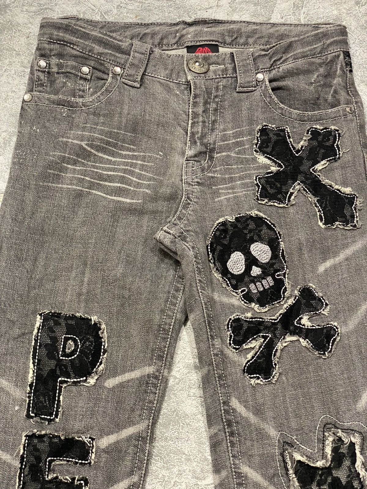 Hysteric Glamour × Japanese Brand × Vintage Vintage Pentys Flare Rework Mesh Jeans Size 26" / US 2 / IT 38 - 3 Thumbnail
