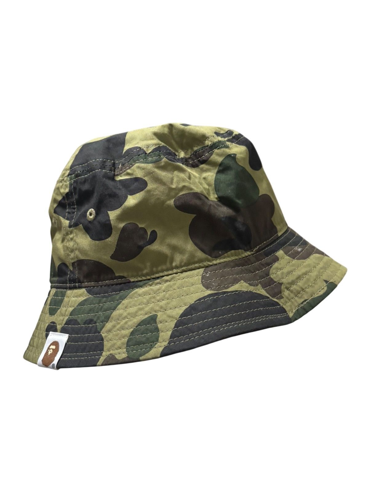 Bape BAPE A Bathing Ape 1st Camo Ape Head One Point Bucket Hat Size ONE SIZE - 2 Thumbnail