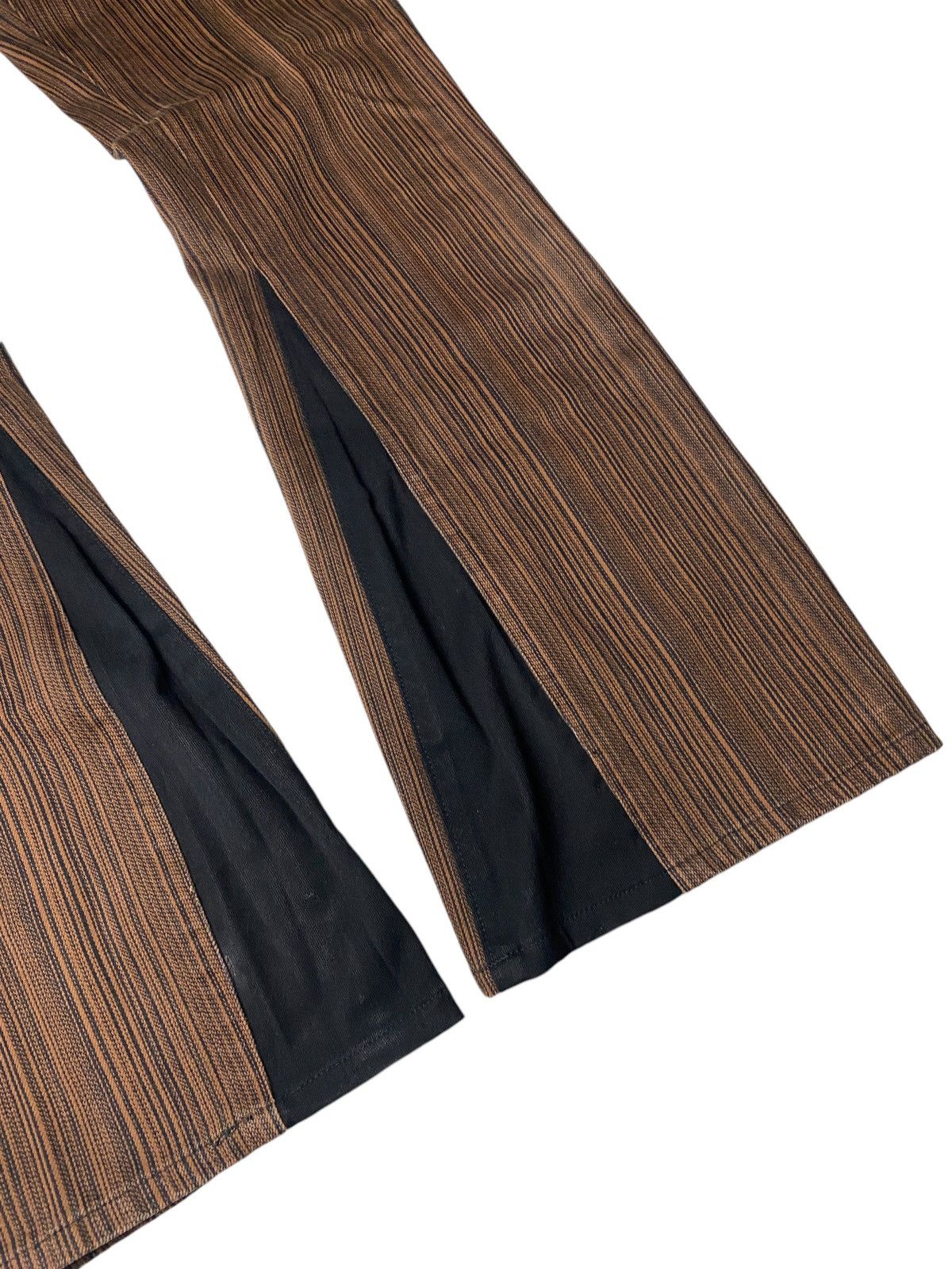 5351 POUR LES HOMMES 2000's Semantic Design Flared Tuxedo Custom Jeans Size US 26 / EU 42 - 9 Thumbnail