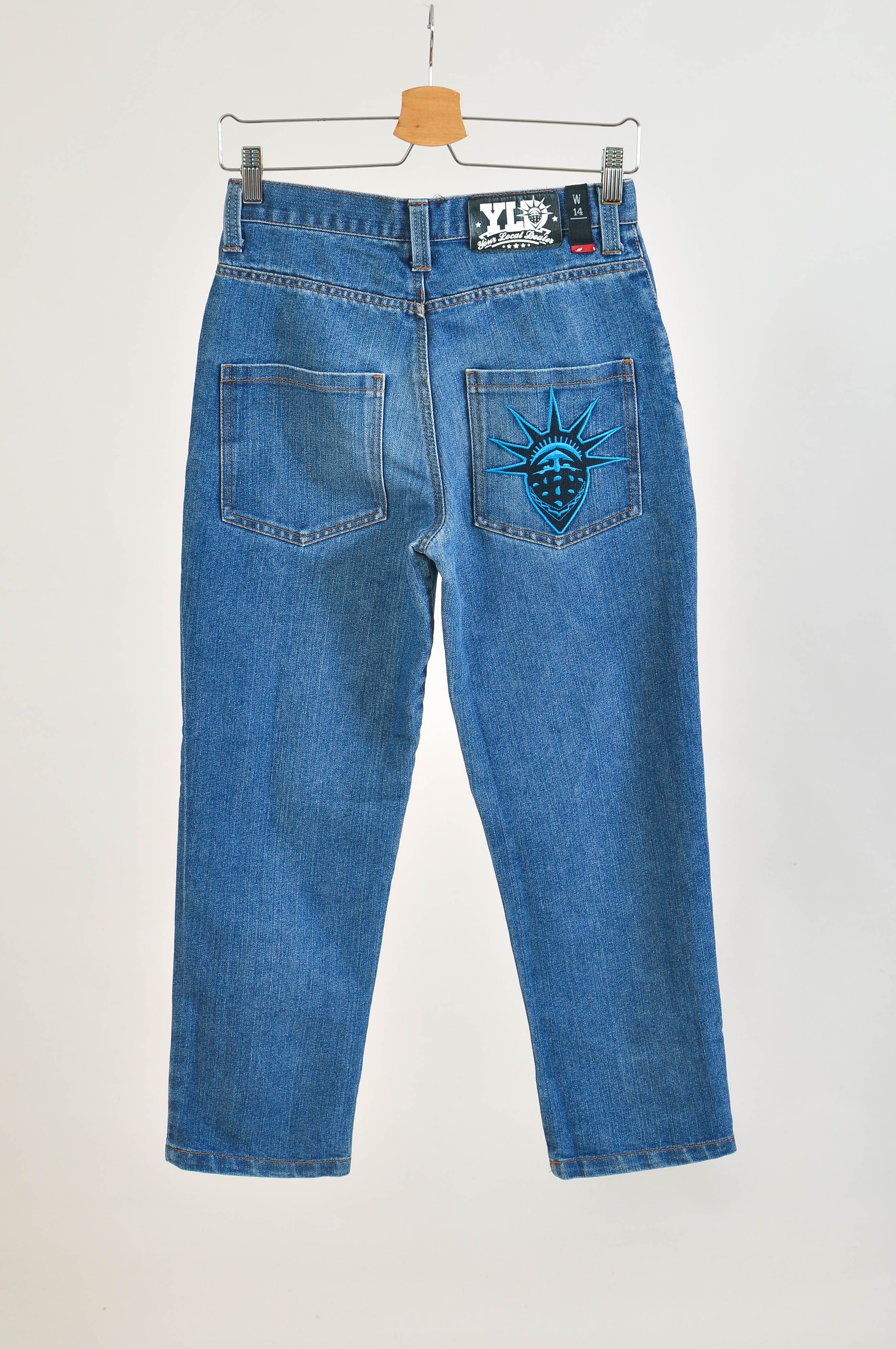 Other Vintage 00s YLD Your Local Dealer Jeans Size 28" / US 6 / IT 42 - 4 Thumbnail