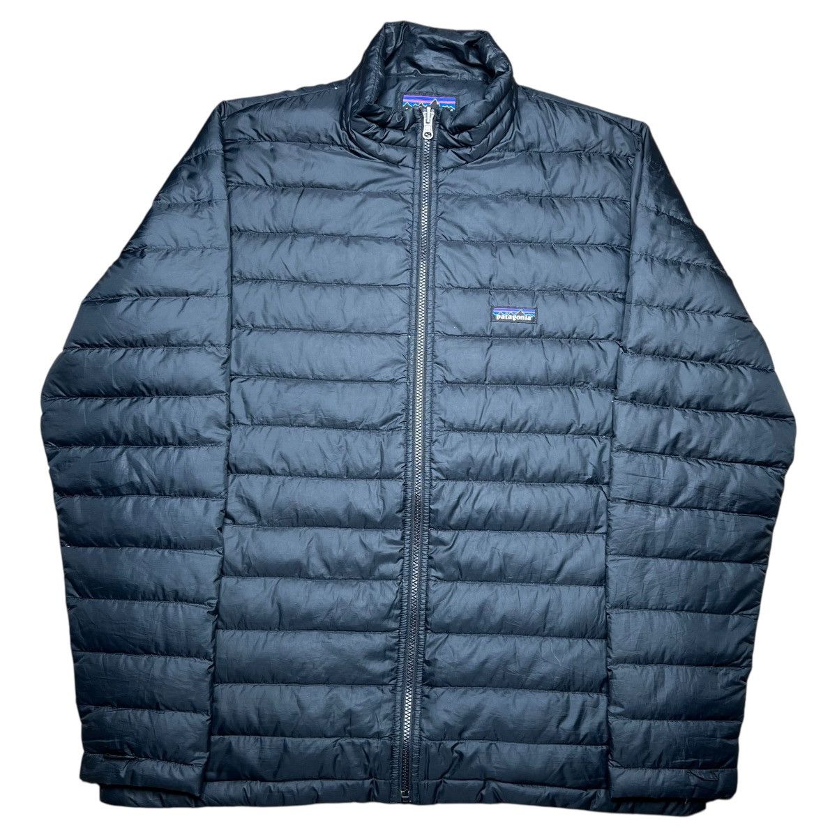 Patagonia × Vintage 2015 Patagonia Black Down Zip Up Style 28387 Puffer Jacket Size US L / EU 52-54 / 3 - 1 Thumbnail
