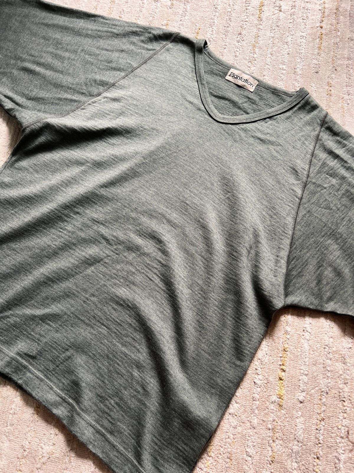 Beauty Beast × Issey Miyake × Japanese Brand Issey Miyake Plantation Wide Sleeve Vneck LS Tshirt Size US M / EU 48-50 / 2 - 4 Thumbnail