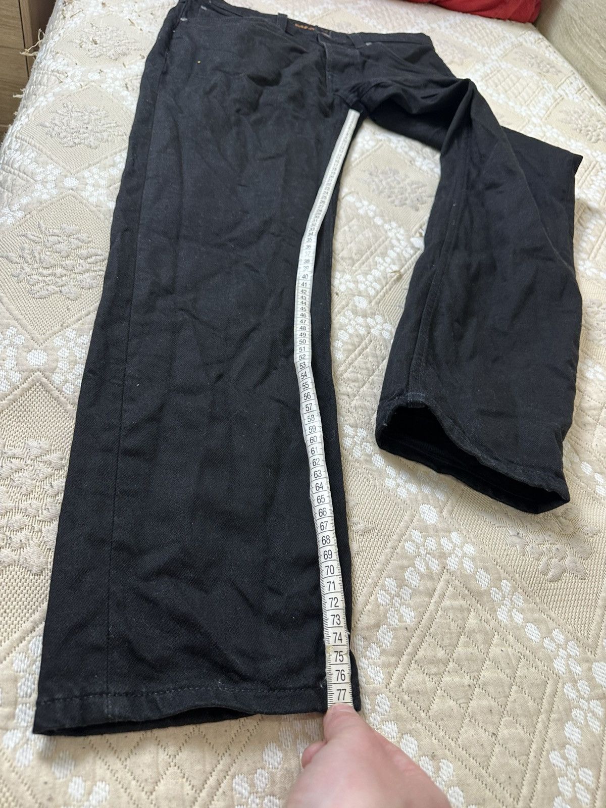 Nudie Jeans 🔥 Nudie Jeans Solid Denim Jeans Pants Trousers Black 33x32 Size US 33 - 13 Thumbnail