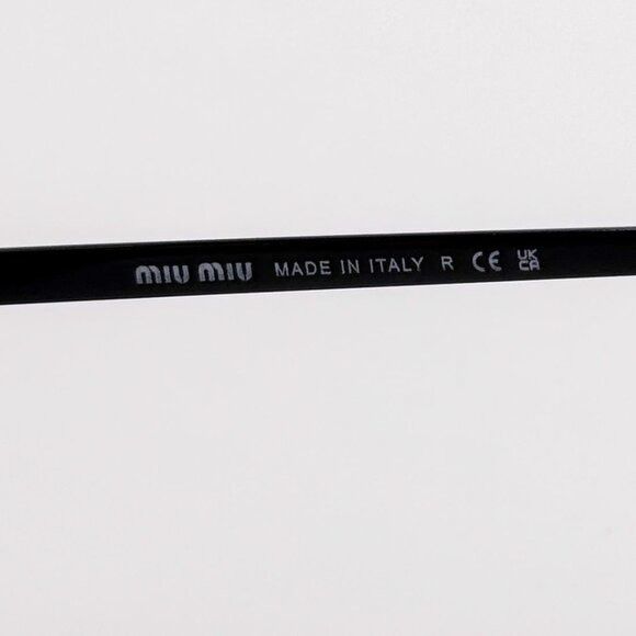 Miu Miu NEW MIU MIU SUNGLASSES MUA53S 1AB1I0 BLACK WOMEN MU A53S SMU Size ONE SIZE - 8 Thumbnail