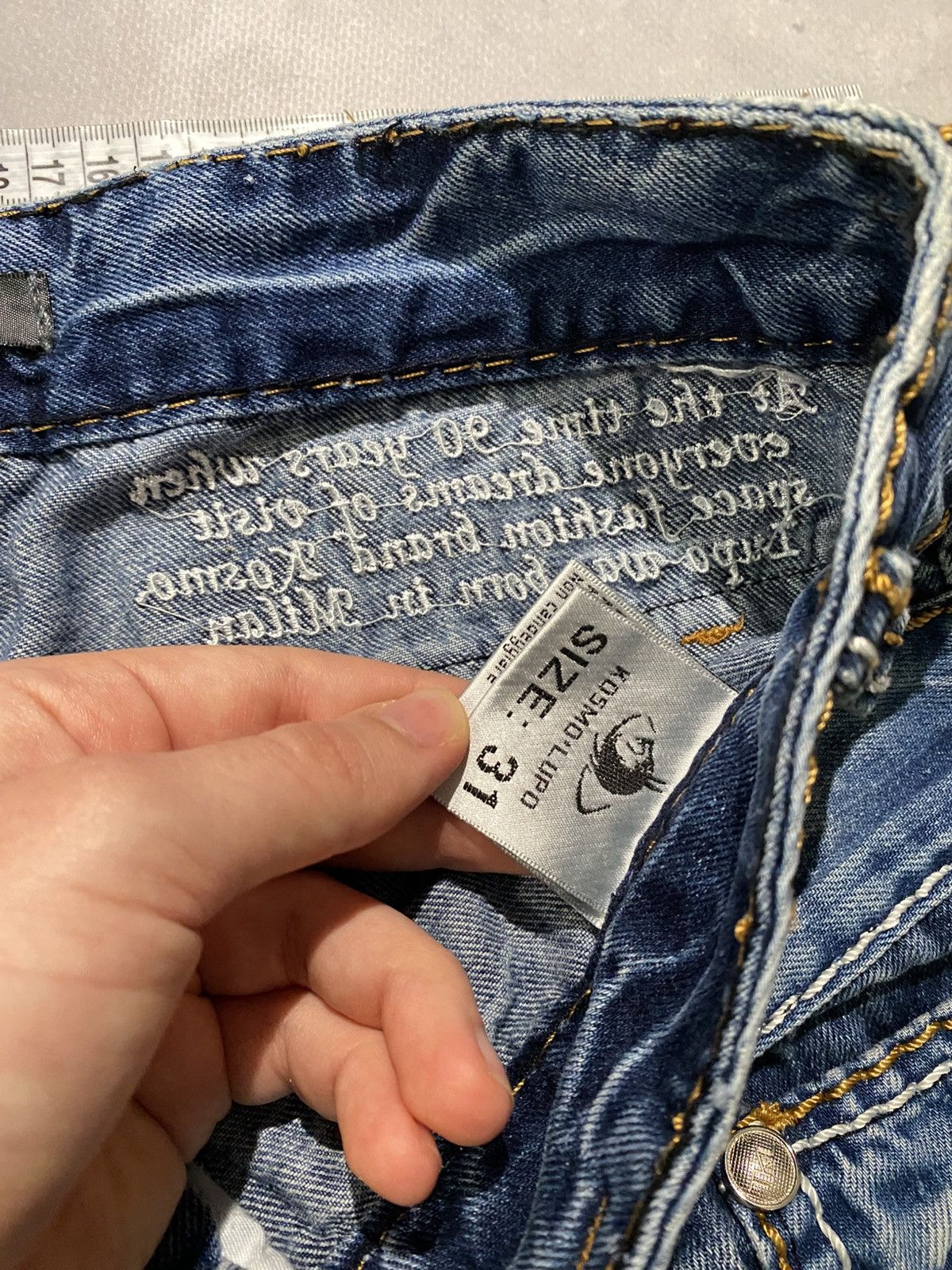 Japanese Brand WOW Avan Slim Fit Jeans Hysteric Glamour Style- archive y2k Size US 31 - 8 Thumbnail