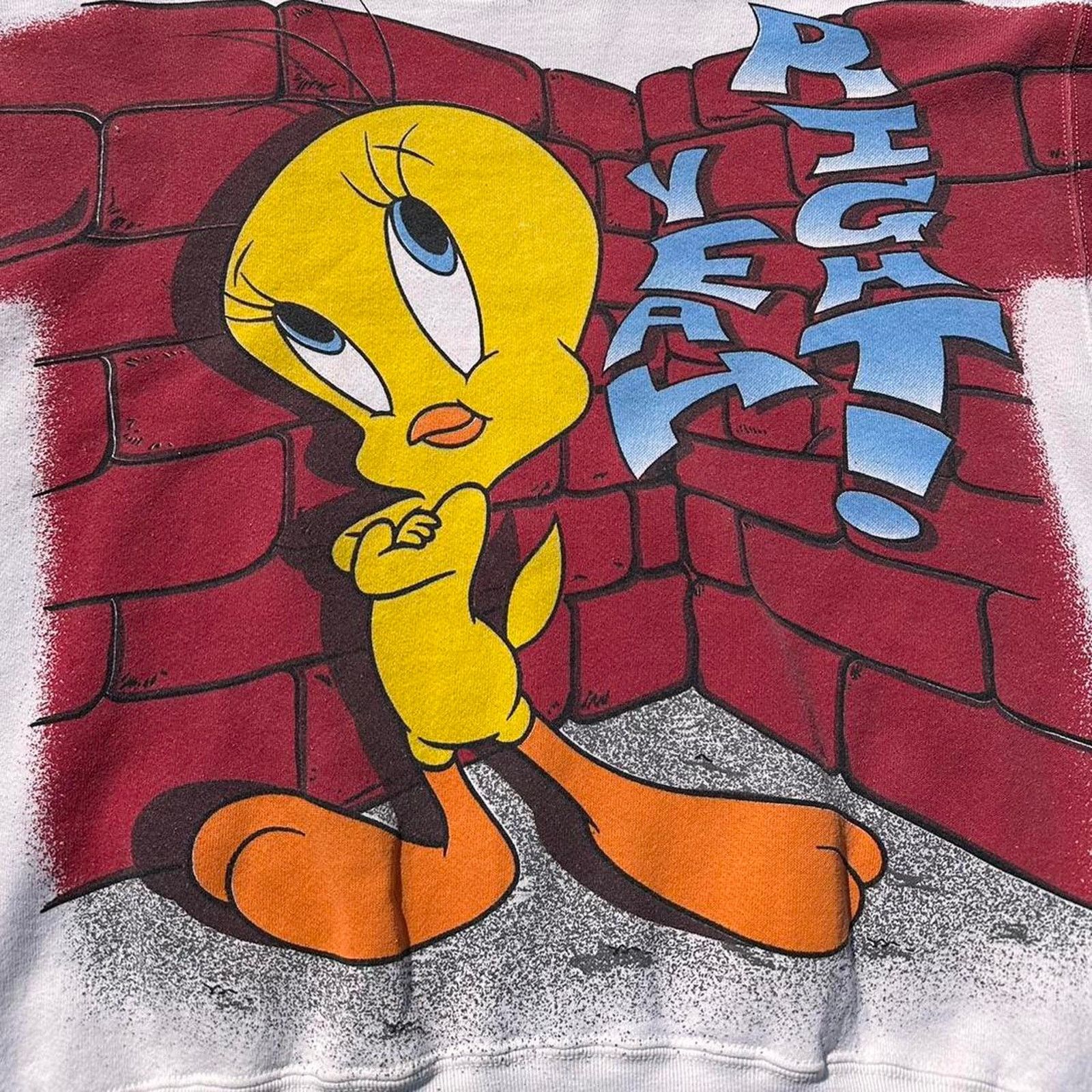 Cartoon Network × Vintage Vintage Tweety Bird Looney Tunes Crewneck Size US L / EU 52-54 / 3 - 3 Thumbnail
