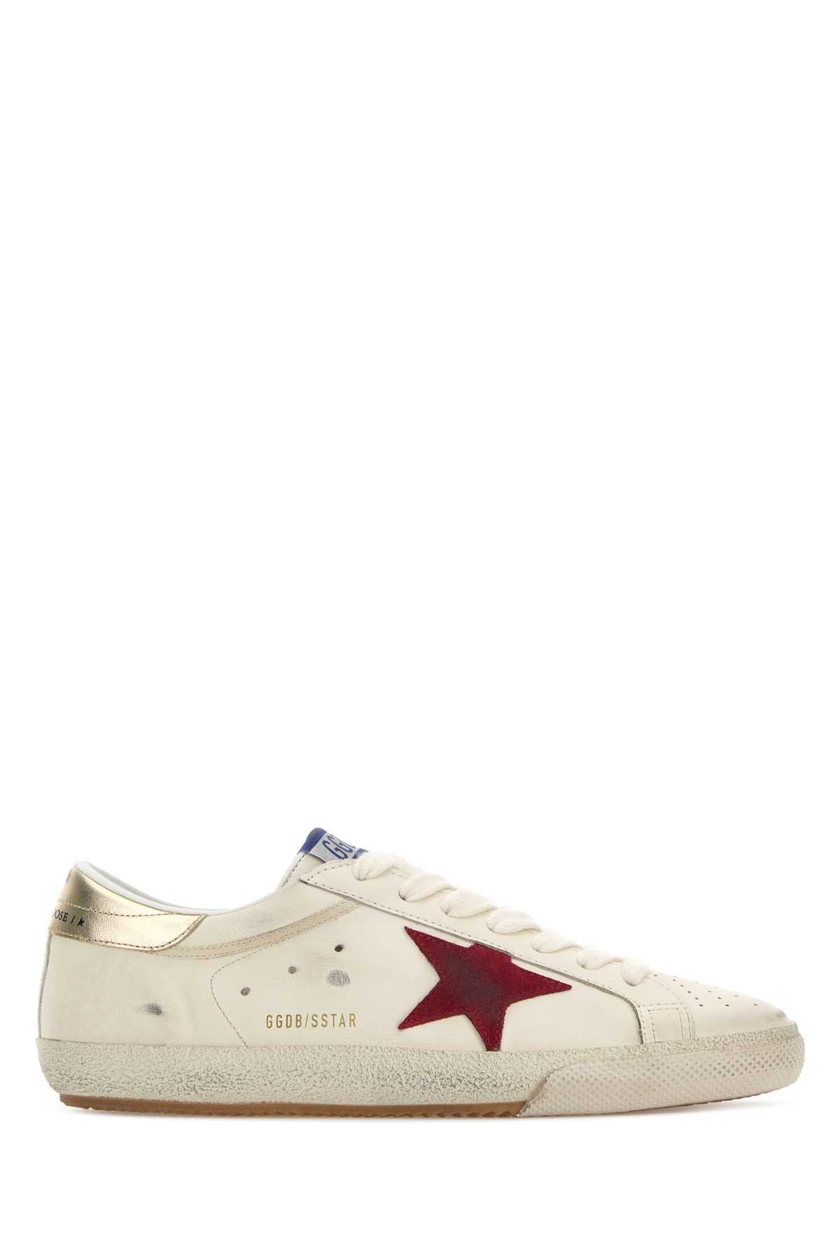 Golden Goose White Leather Super Star Sneakers Size US 7 / EU 40 - 1 Thumbnail