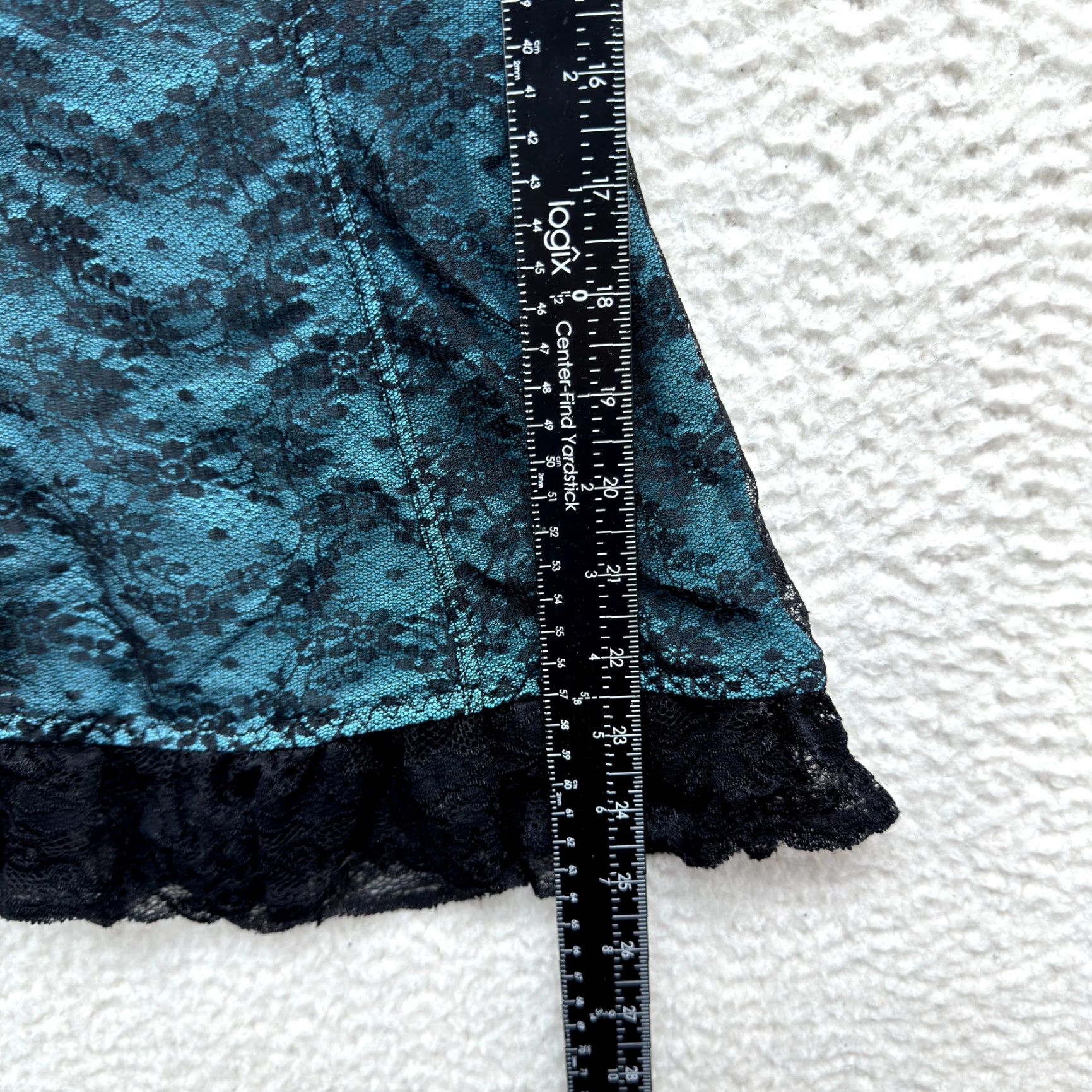 Vintage VINTAGE Rampage Camisole Slip Lingerie Small Blue Lace Cyber Goth Fairy S Womens Girls Size ONE SIZE - 5 Thumbnail