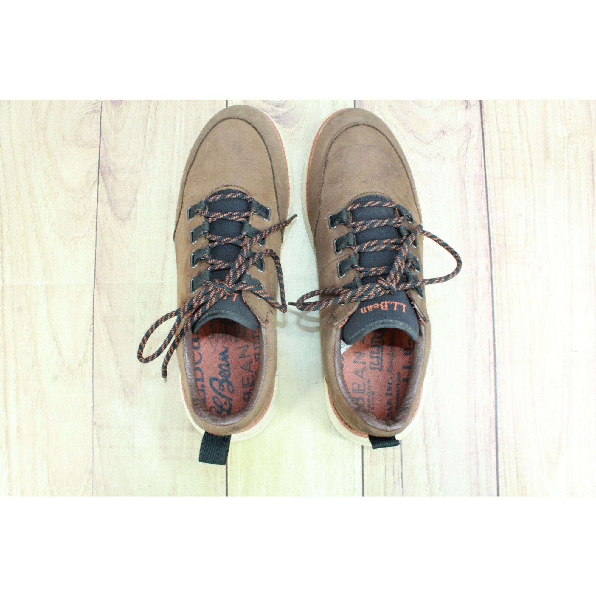 L.L. Bean LL Bean Kennebec Brown Leather Anti-Odor Casual Oxfords Size US 10.5 / EU 43-44 - 7 Thumbnail