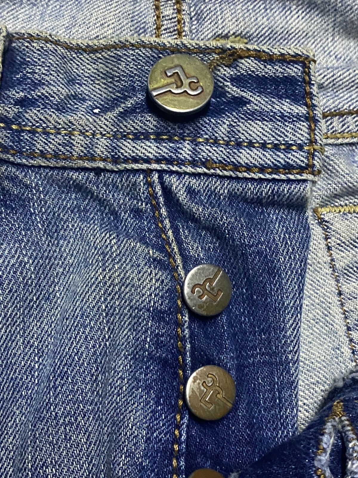 Tornado Mart Vintage Japanese Brand JC Studded Embroidered Cross Flare Size US 30 / EU 46 - 15 Thumbnail