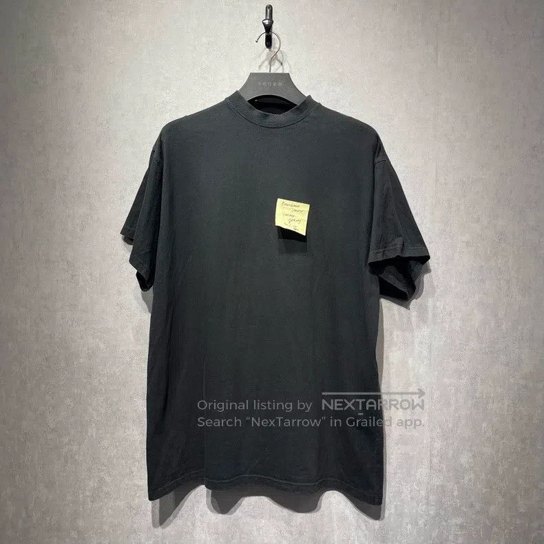 Balenciaga Balenciaga Post-it Logo Short Sleeve Size US M / EU 48-50 / 2 - 1 Thumbnail